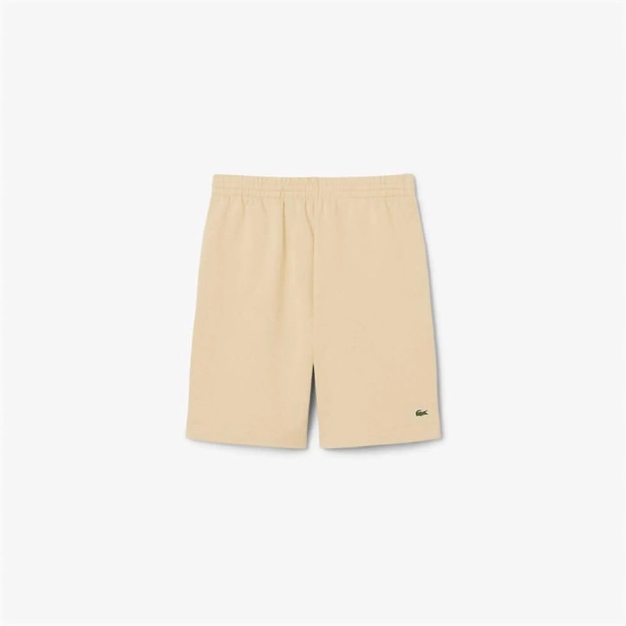 Lacoste Regular Fit Fleece Shorts - Beige