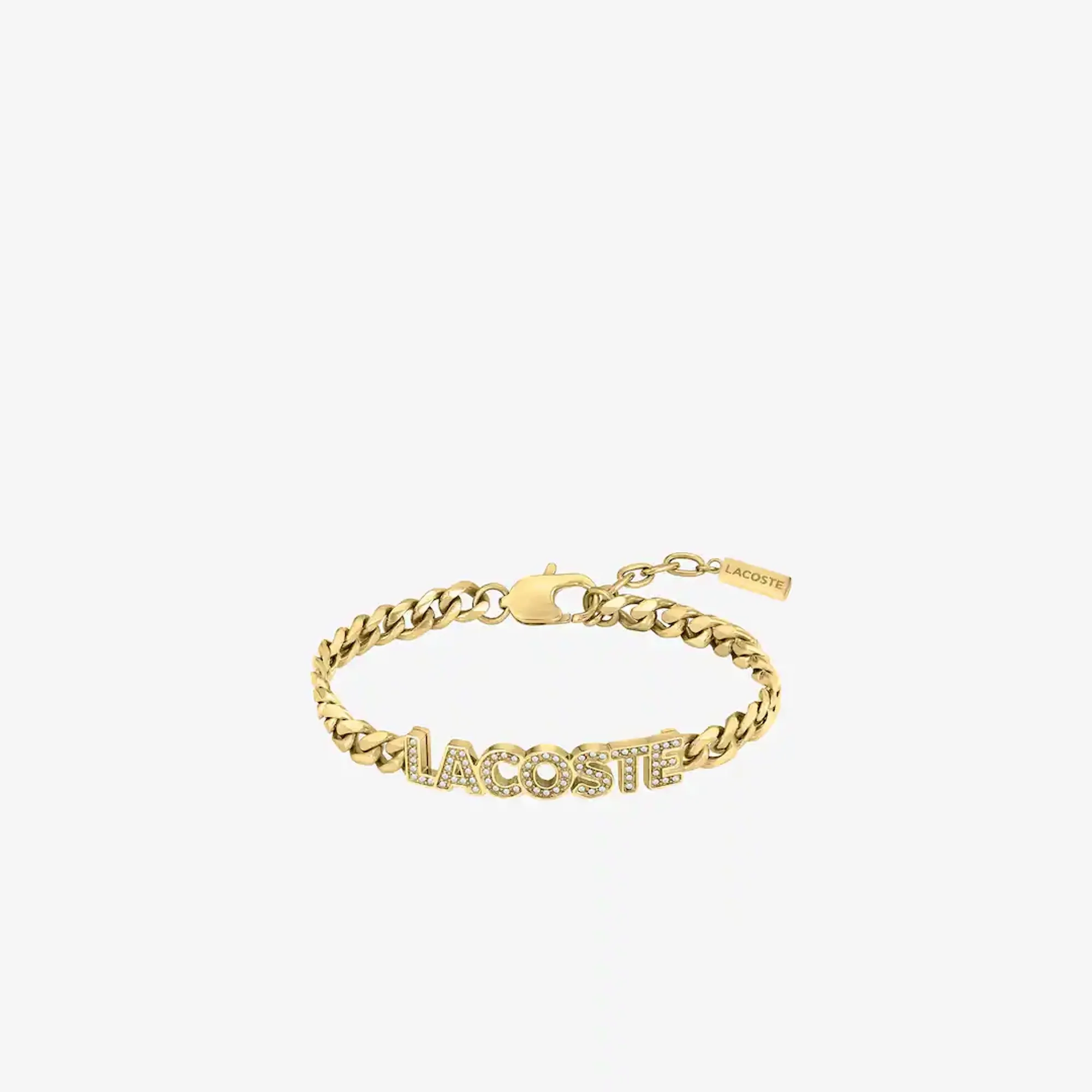 Lacoste Script Bracelet - Gold / Crystals