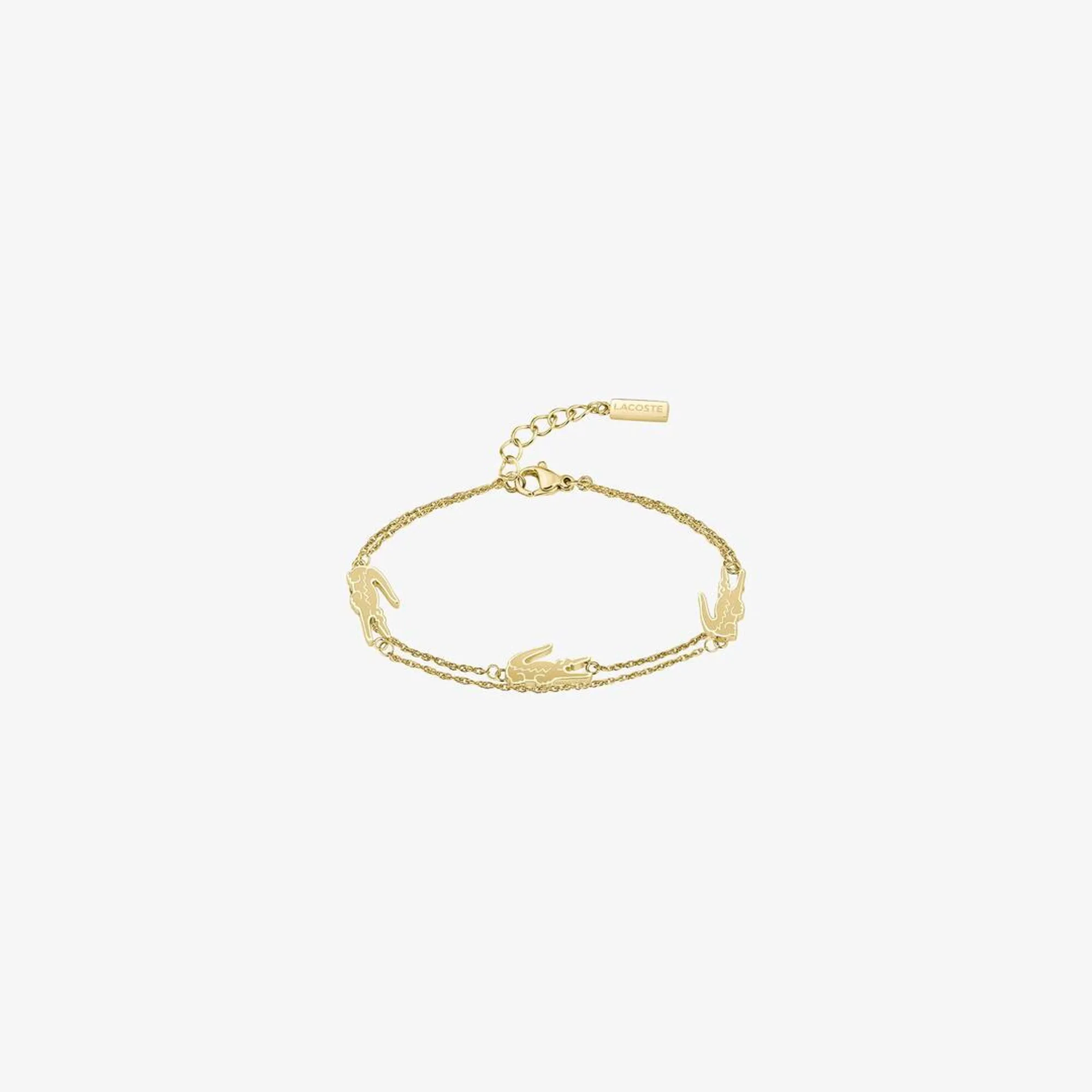 Lacoste Crocodile Bracelet - Gold