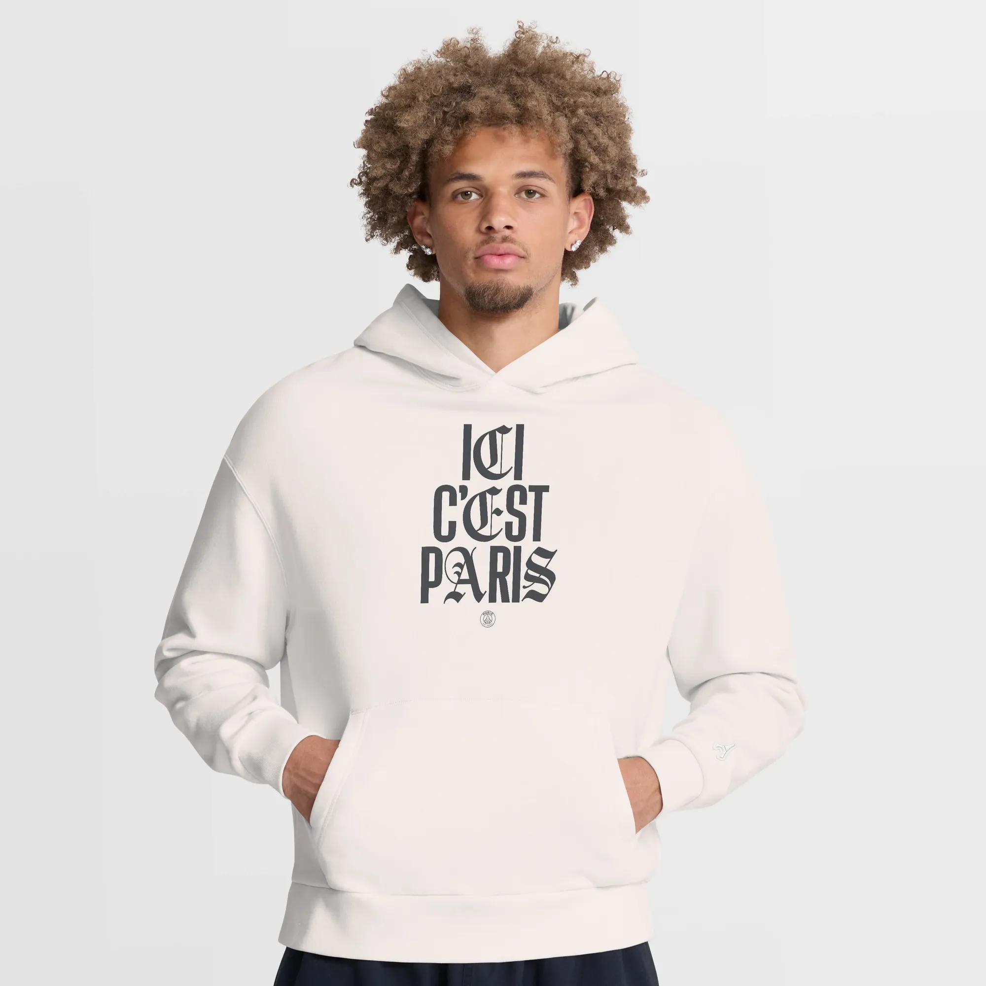 Paris Saint-Germain Hoodie - Antique White - Mens