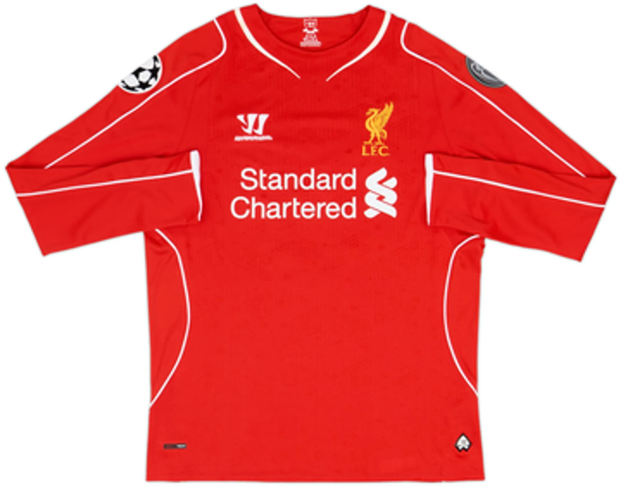 2014-15 Liverpool Home L/S Shirt Gerrard #8 - 9/10 - (M)