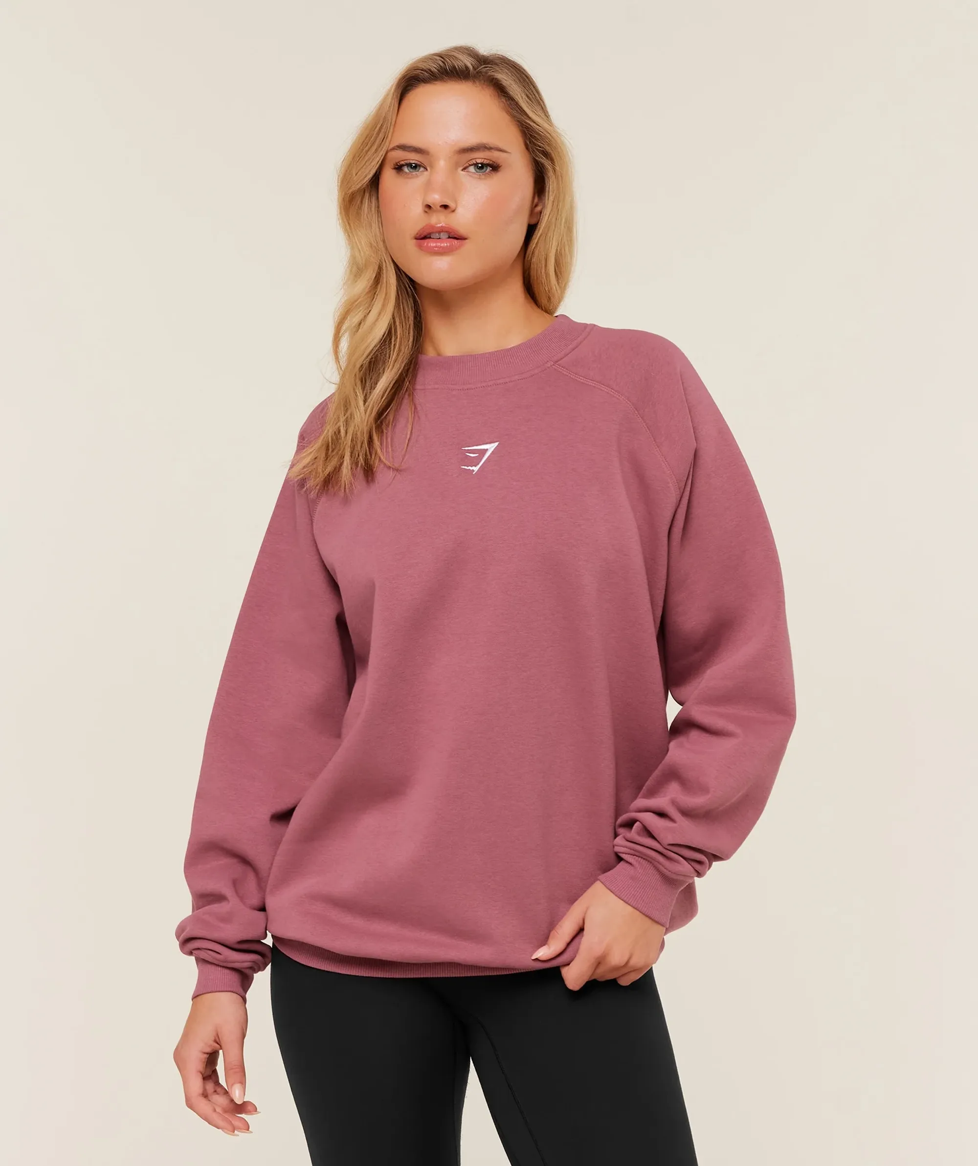 Gymshark Training Oversized Fleece Sweatshirt - Reset Pink