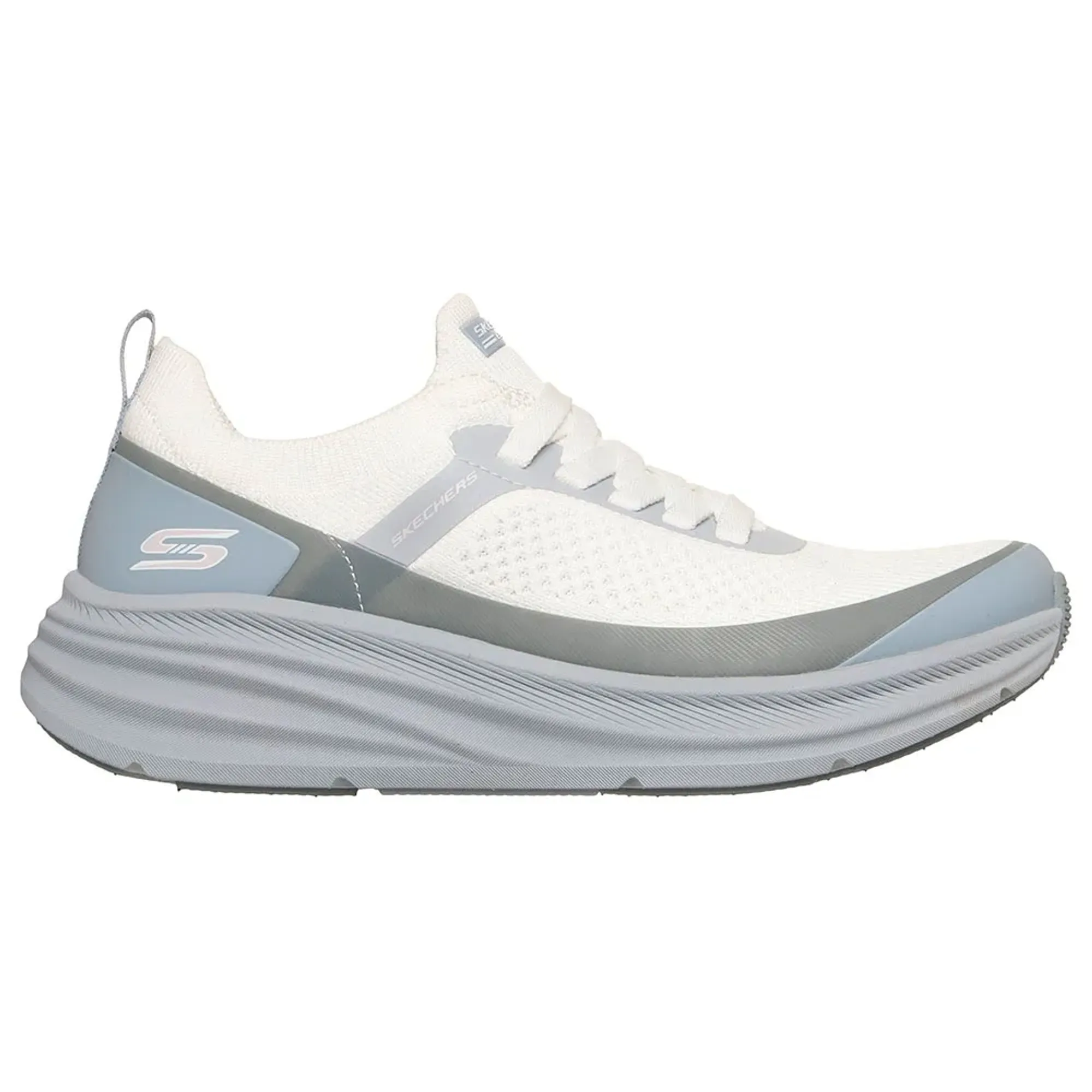Skechers Women's BOBS Sport Skillz - Too Vital Sneaker in White/Blue