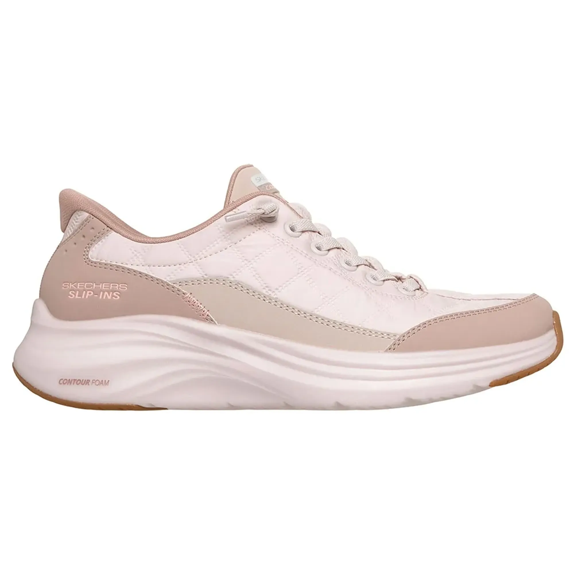 Skechers Women's Slip-ins: Contour Foam - Cosy Fit Sneaker in Natural/Taupe