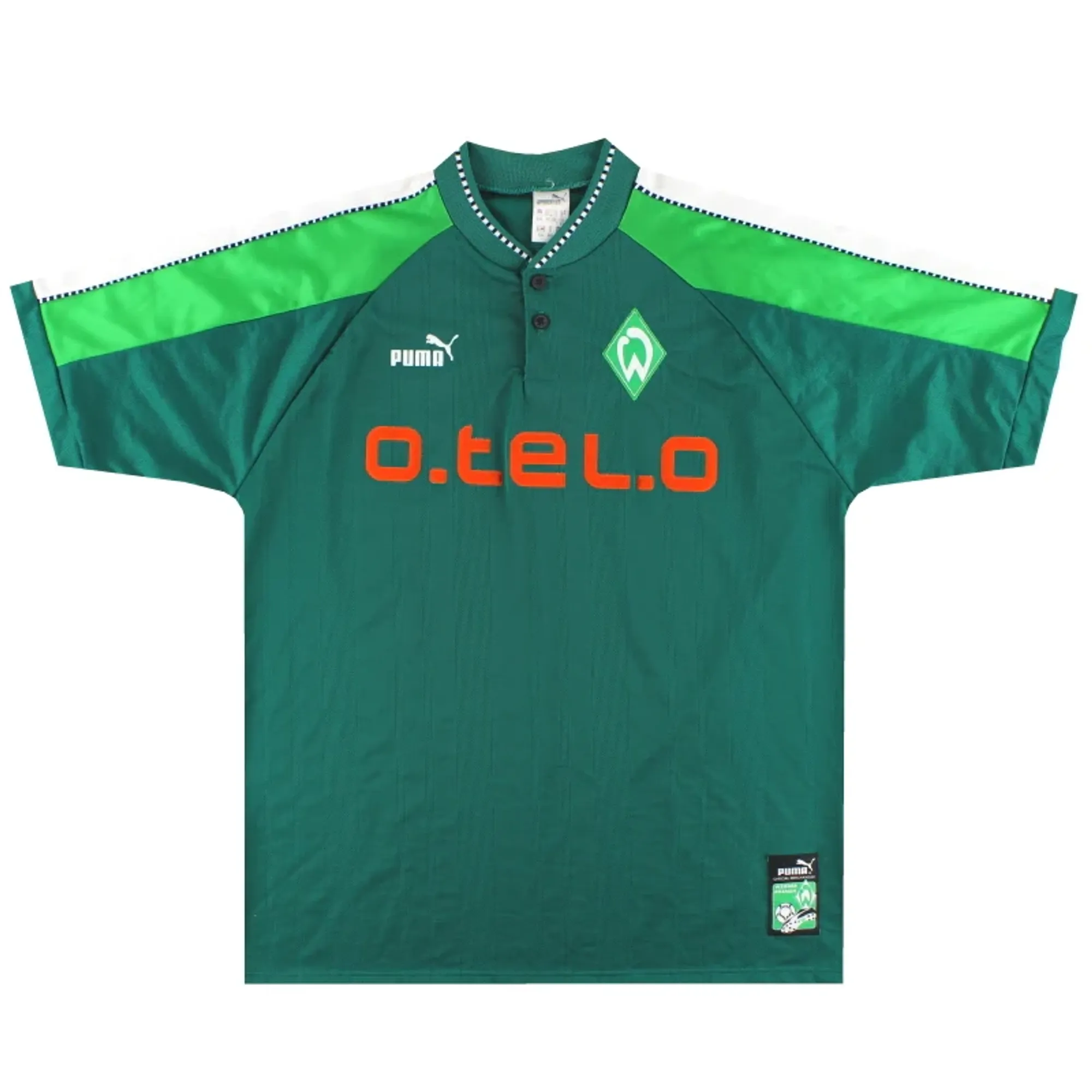 1997-99 Werder Bremen Puma Home Shirt L - Werder Bremen / Mint 