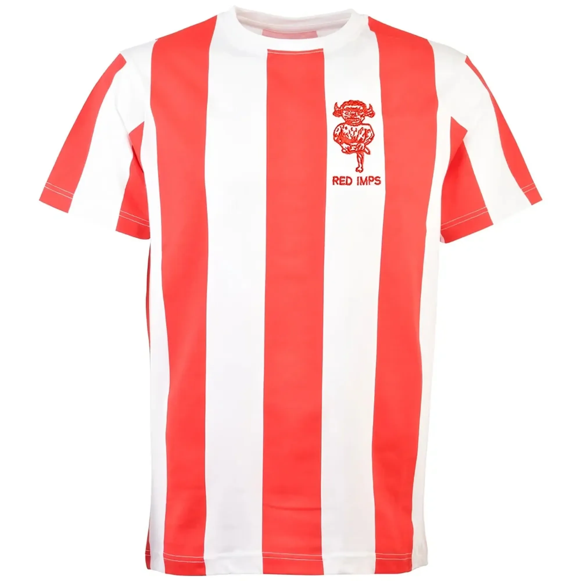 Lincoln City Retro T-Shirt - Red/White Stripe