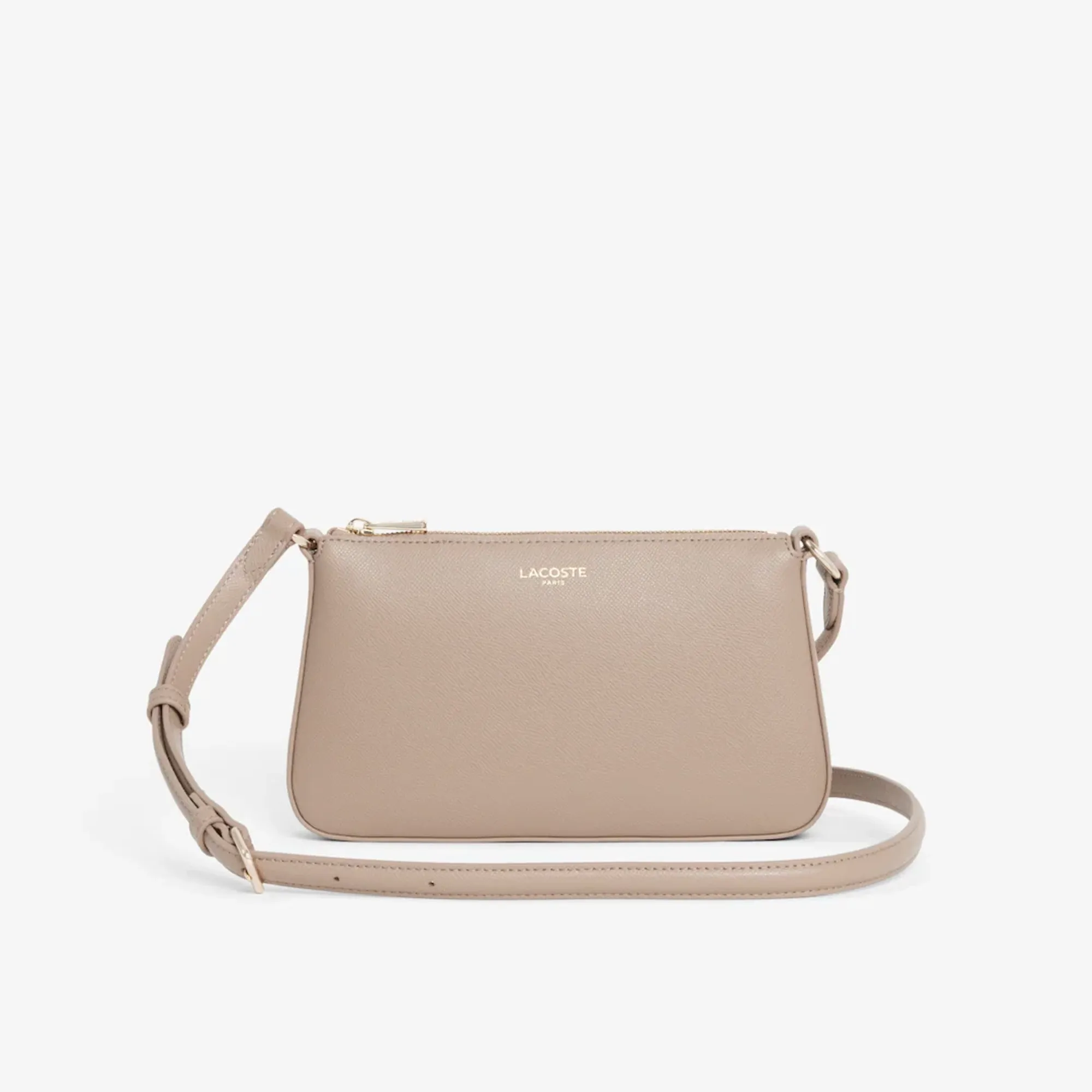 Lacoste Small Champs-Élysées Shoulder Bag - Taupe