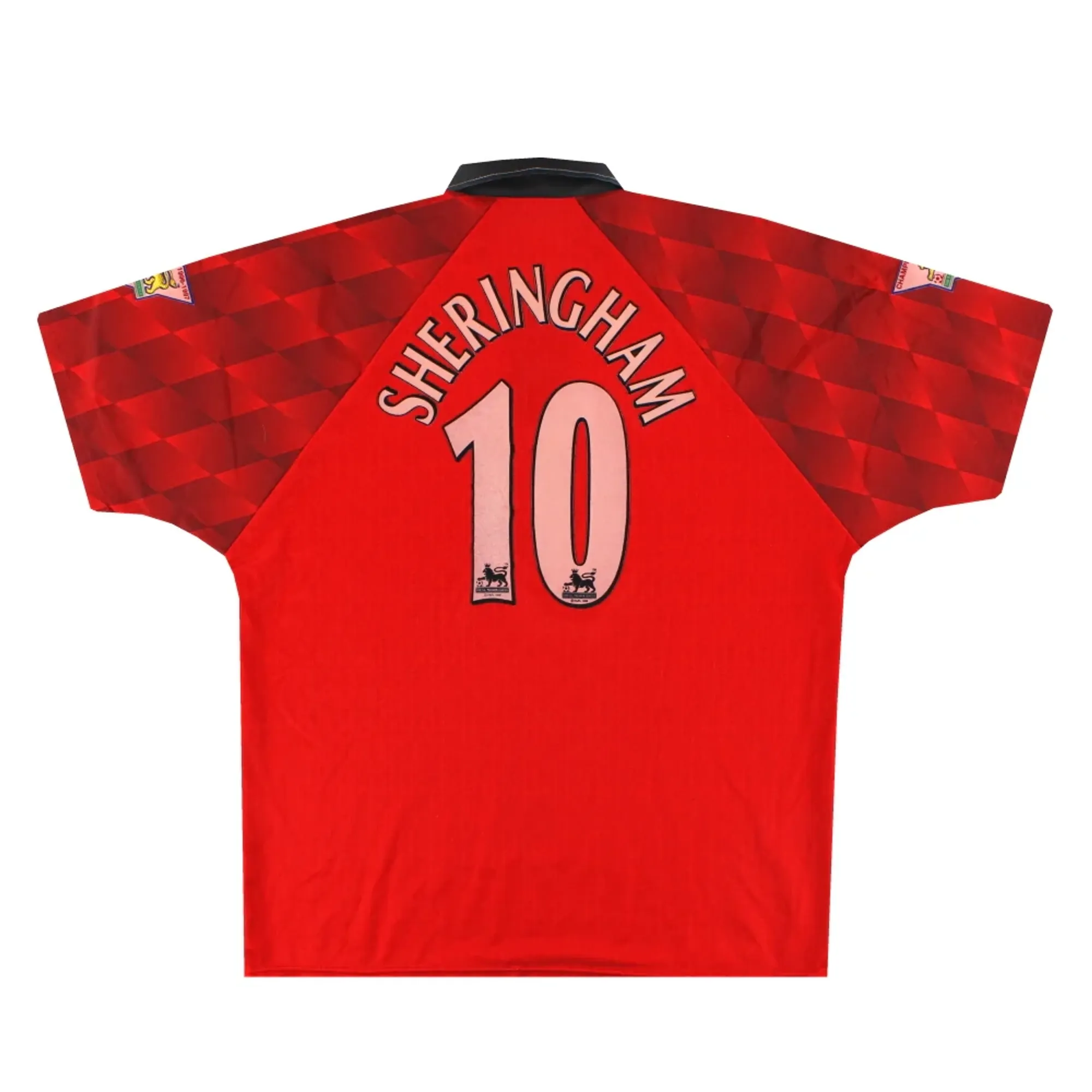 1996-98 Manchester United Umbro Home Shirt Sheringham #10 XL - Manchester United / Very good 