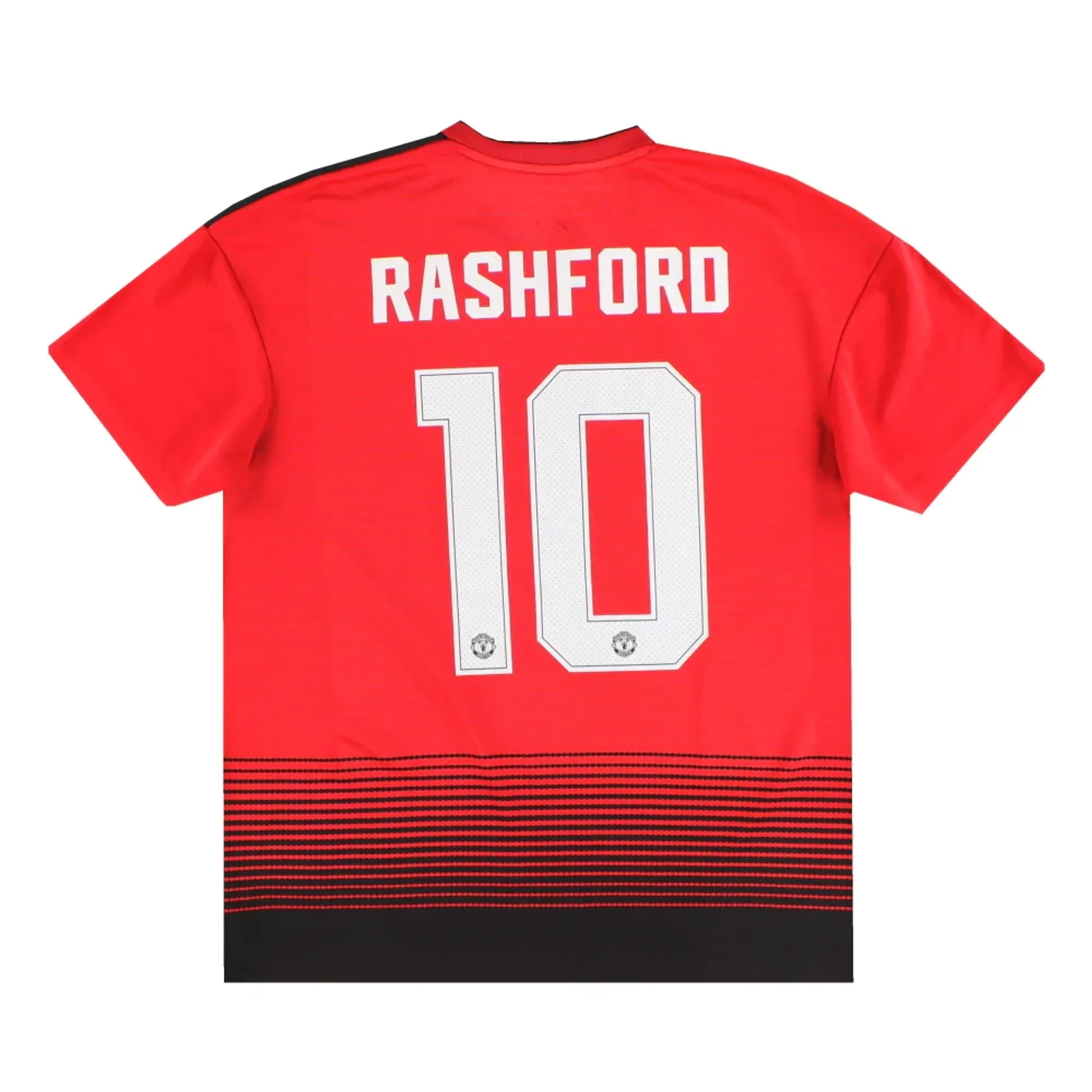 2018-19 Manchester United adidas Home Shirt Rashford #10 L - Manchester United / Excellent 
