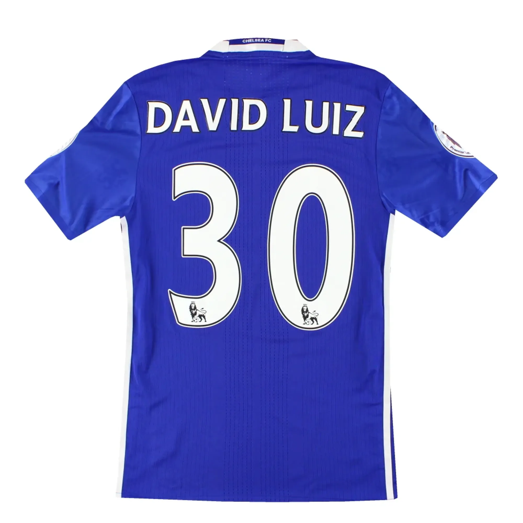 2016-17 Chelsea adidas adizero Home Shirt David Luiz #30 S - Chelsea / Excellent 