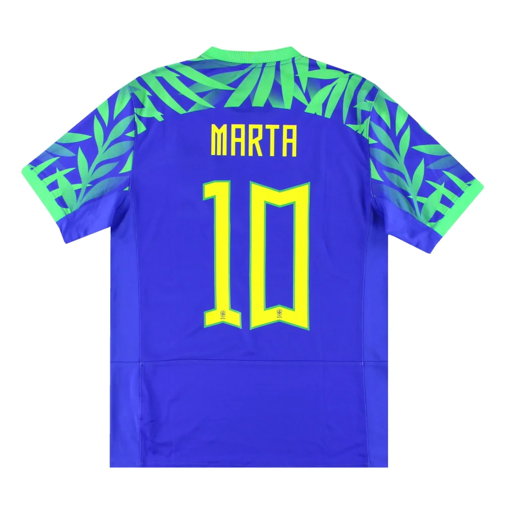 2023-24 Brazil Women Nike Away Shirt Marta #10 M - Brazil / Excellent 