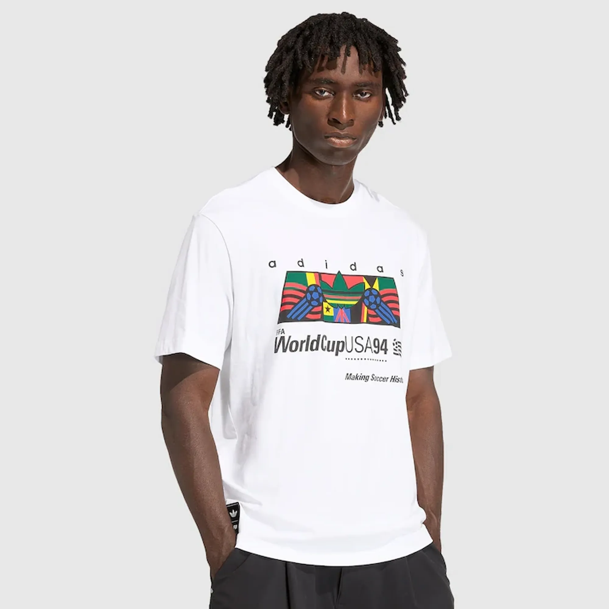adidas Originals Archive Africa 94 Graphic T Shirt White