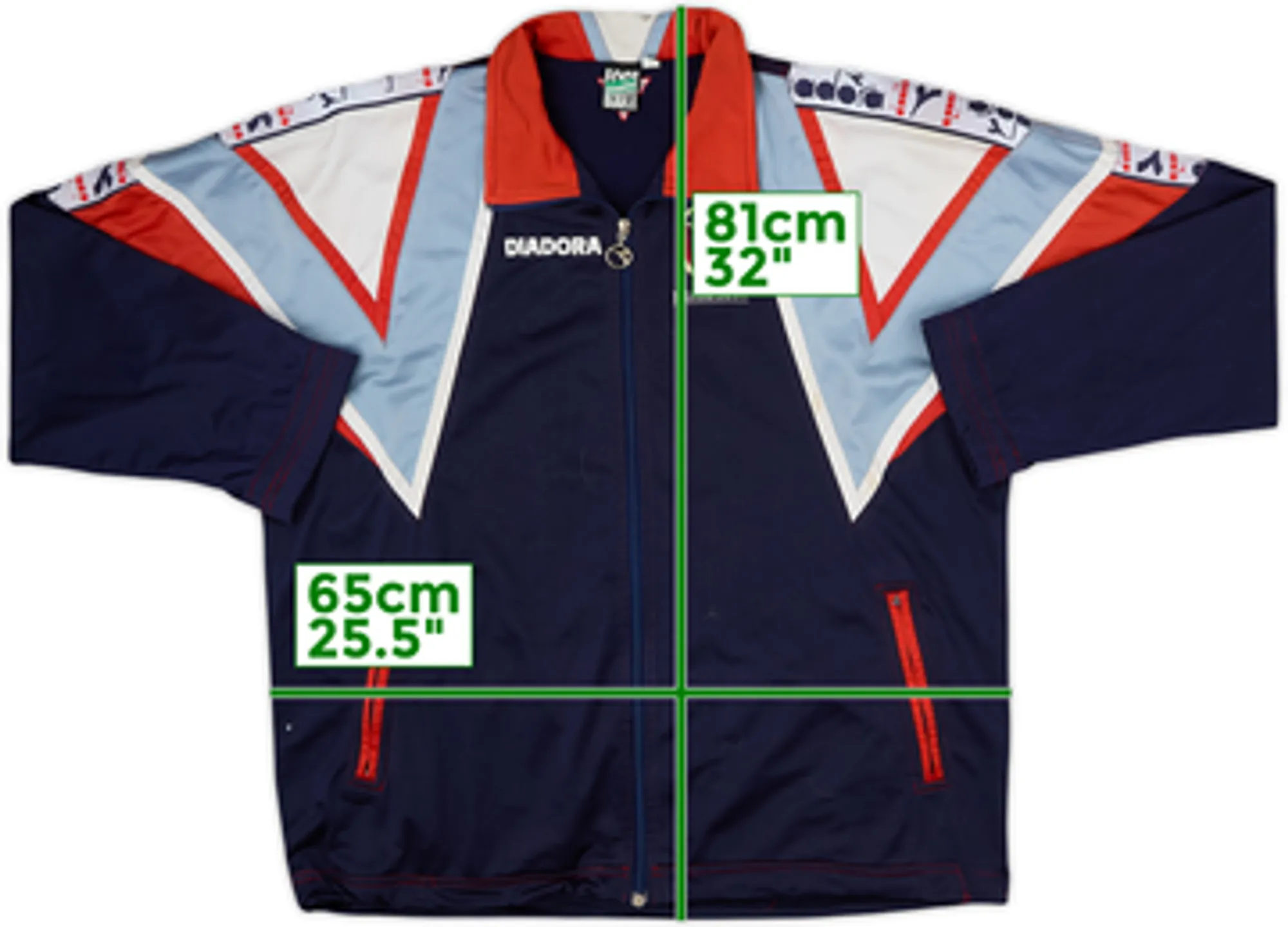 1996-97 Bologna Diadora Track Jacket - 7/10 - (L)