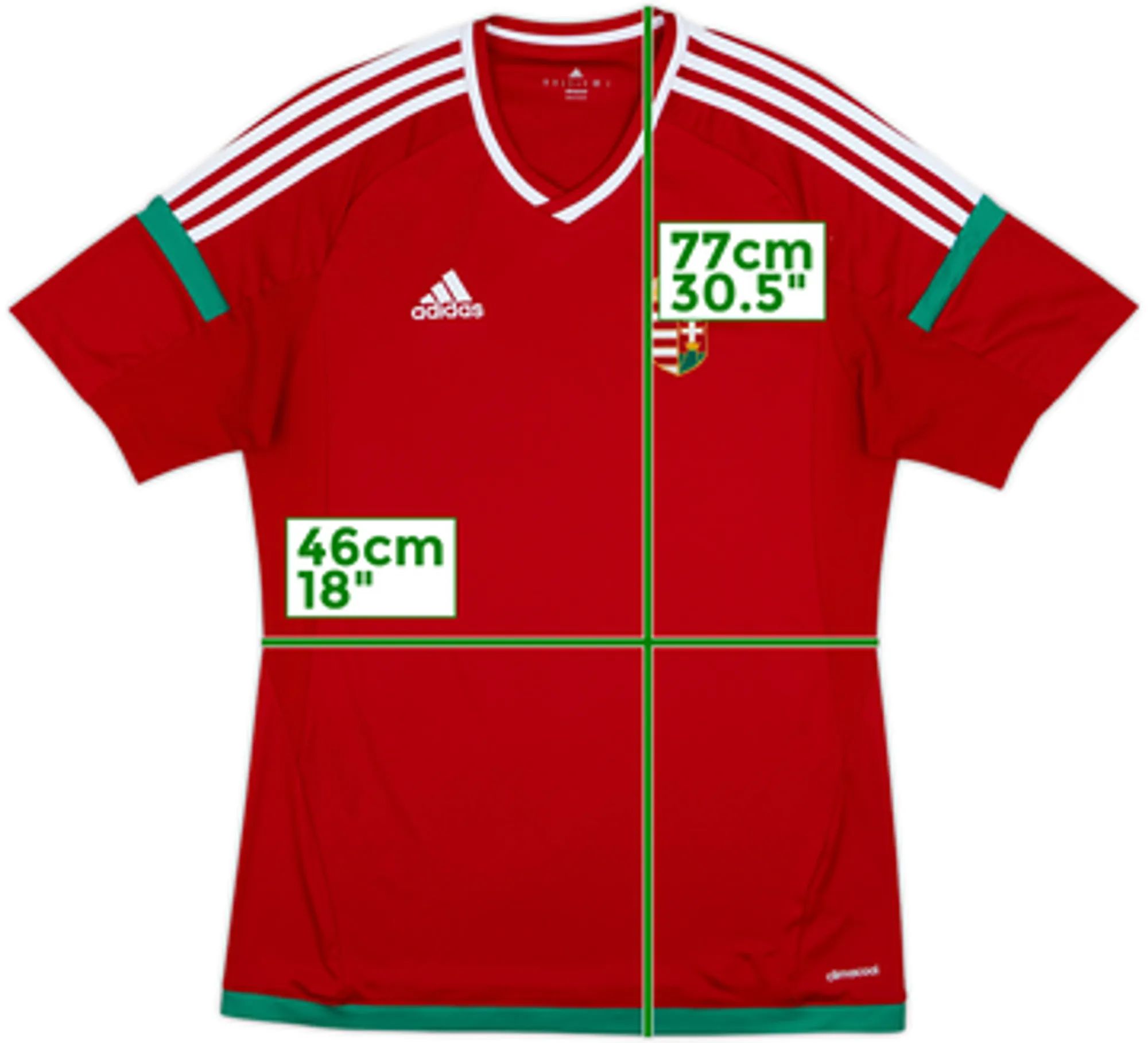 2016-18 Hungary Home Shirt - 8/10 - (M)