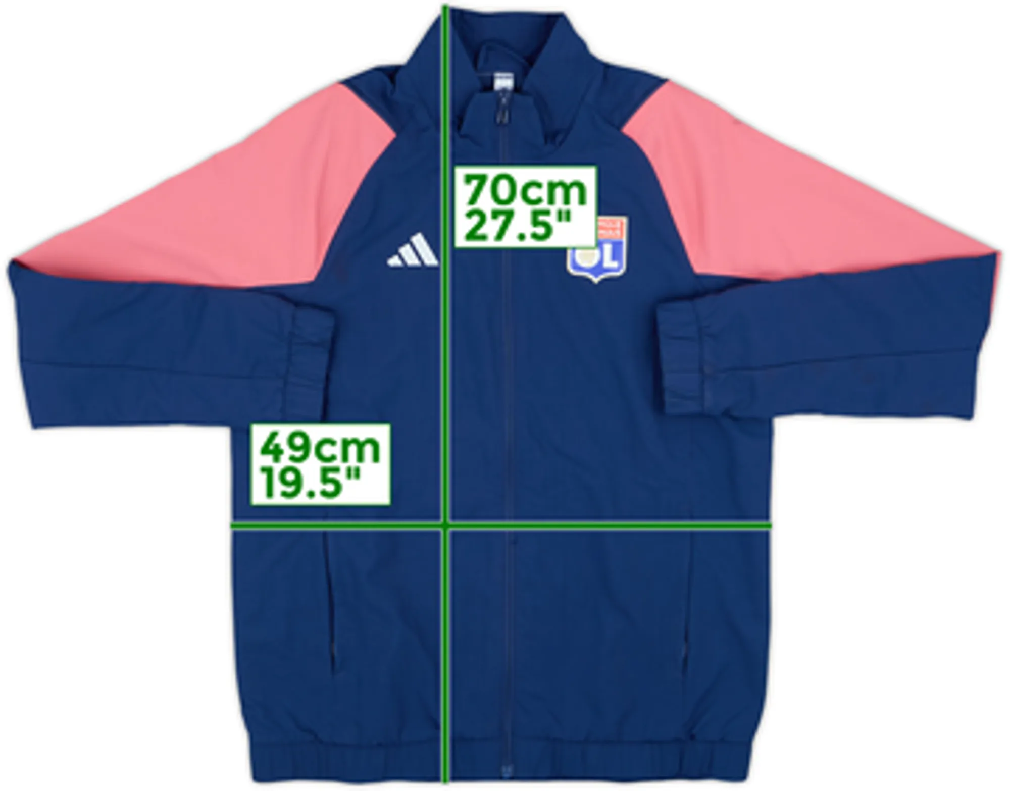 2023-24 Lyon adidas Training Top - 6/10 - (L.Boys)