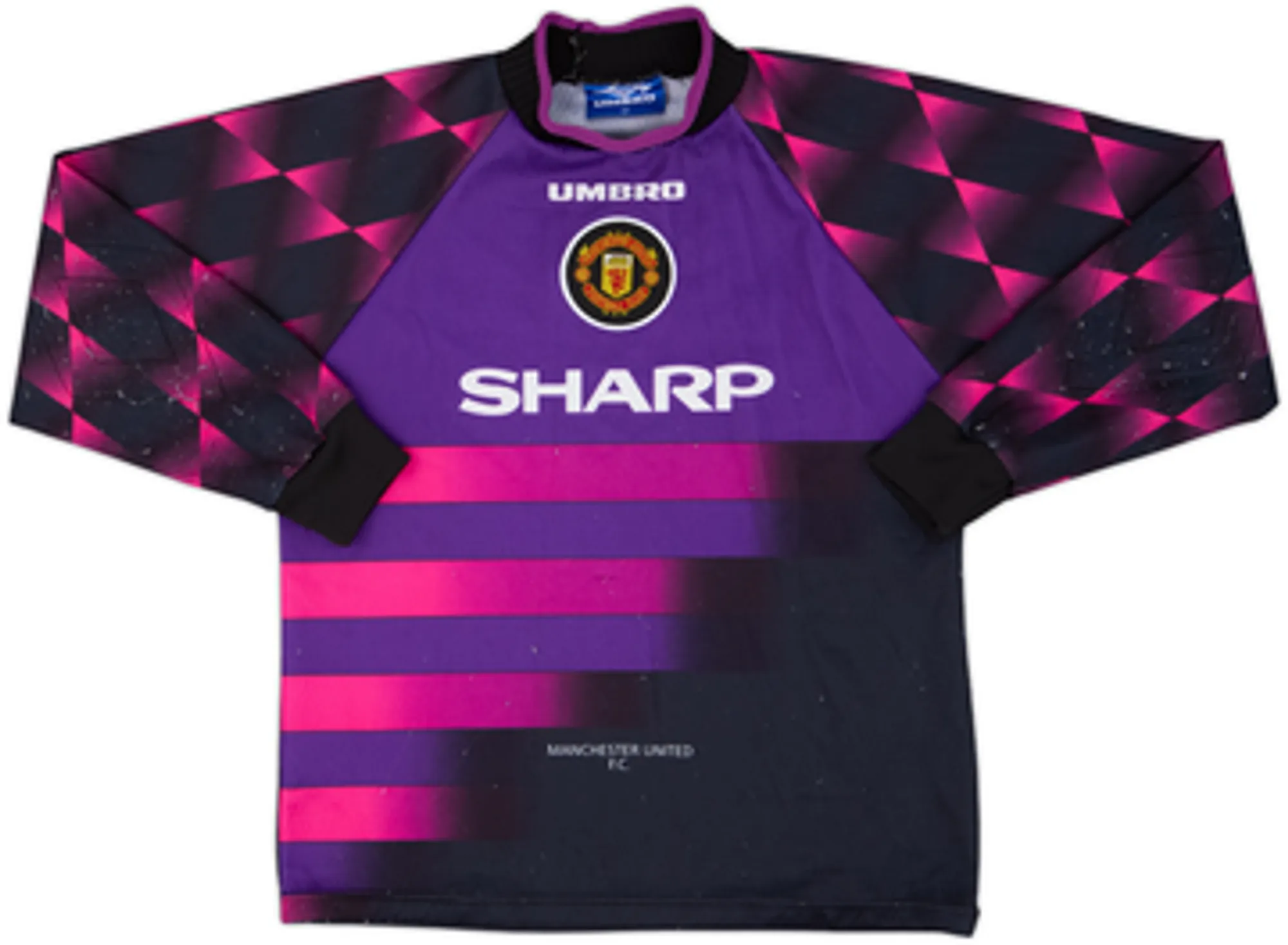 1996-97 Manchester United GK Shirt & Shorts - 7/10 - (L.Boys)