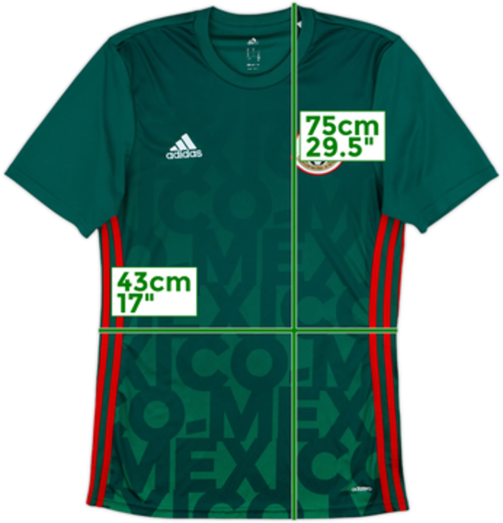 2016-17 Mexico adizero Training Shirt - 8/10 - (M)
