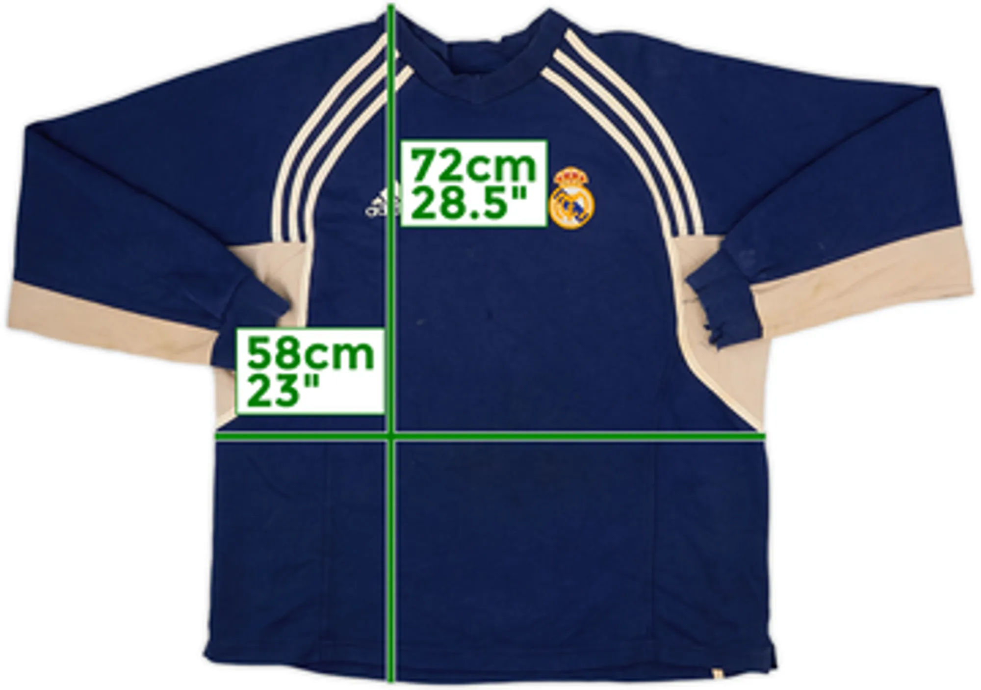 2000-01 Real Madrid adidas Sweat Top - 4/10 - (M)