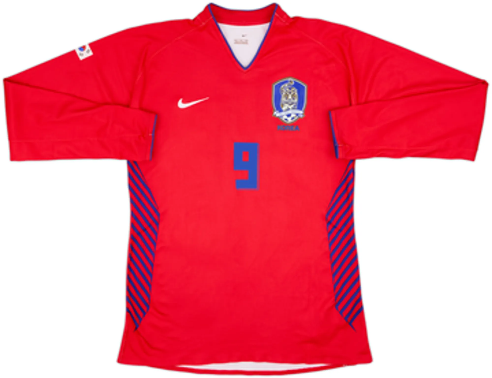 2006-08 South Korea Home L/S Shirt #9 - 8/10 - (XL)