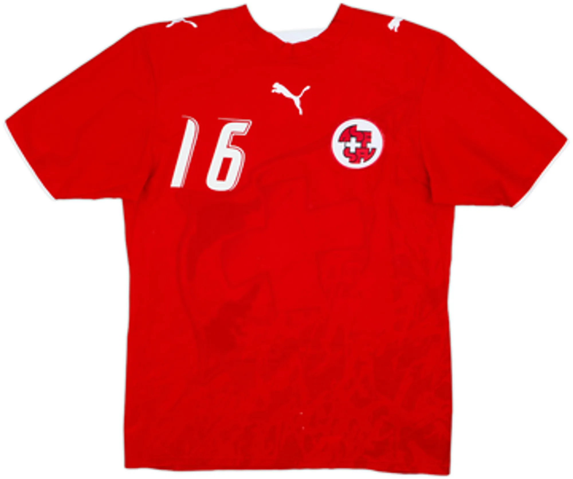 2006-08 Switzerland Home Shirt Barnetta #16 - 6/10 - (M)