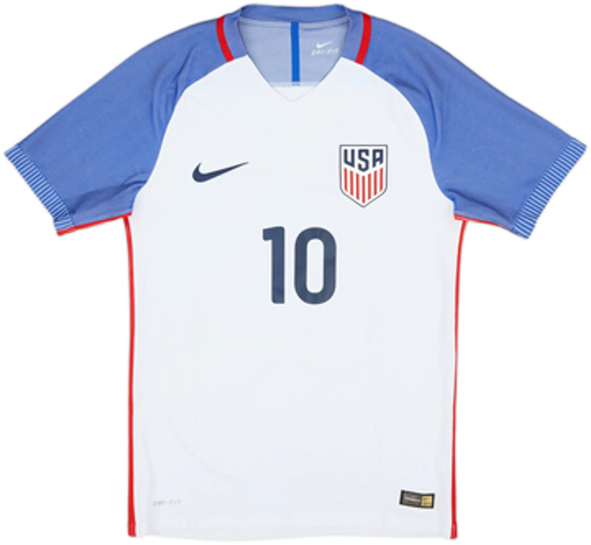 2016-17 USA Authentic Home Shirt Pulisic #10 - 4/10 - (S)