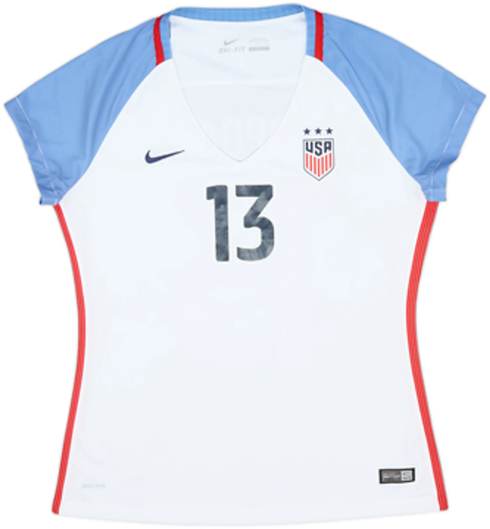 2016-17 USA Women Home Shirt Morgan #13 - 4/10 - (Women's L)