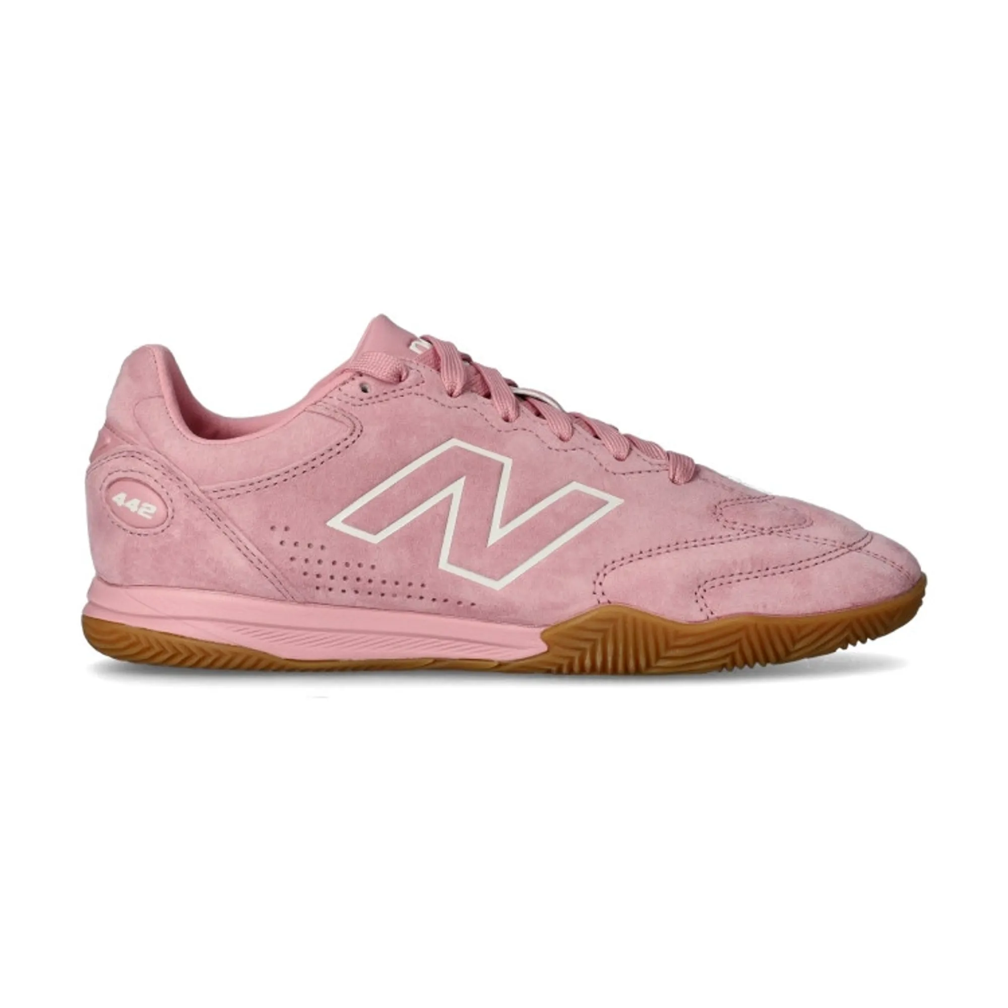 New Balance Unisex 442 Elite IN LS V3 in White/Pink Synthetic