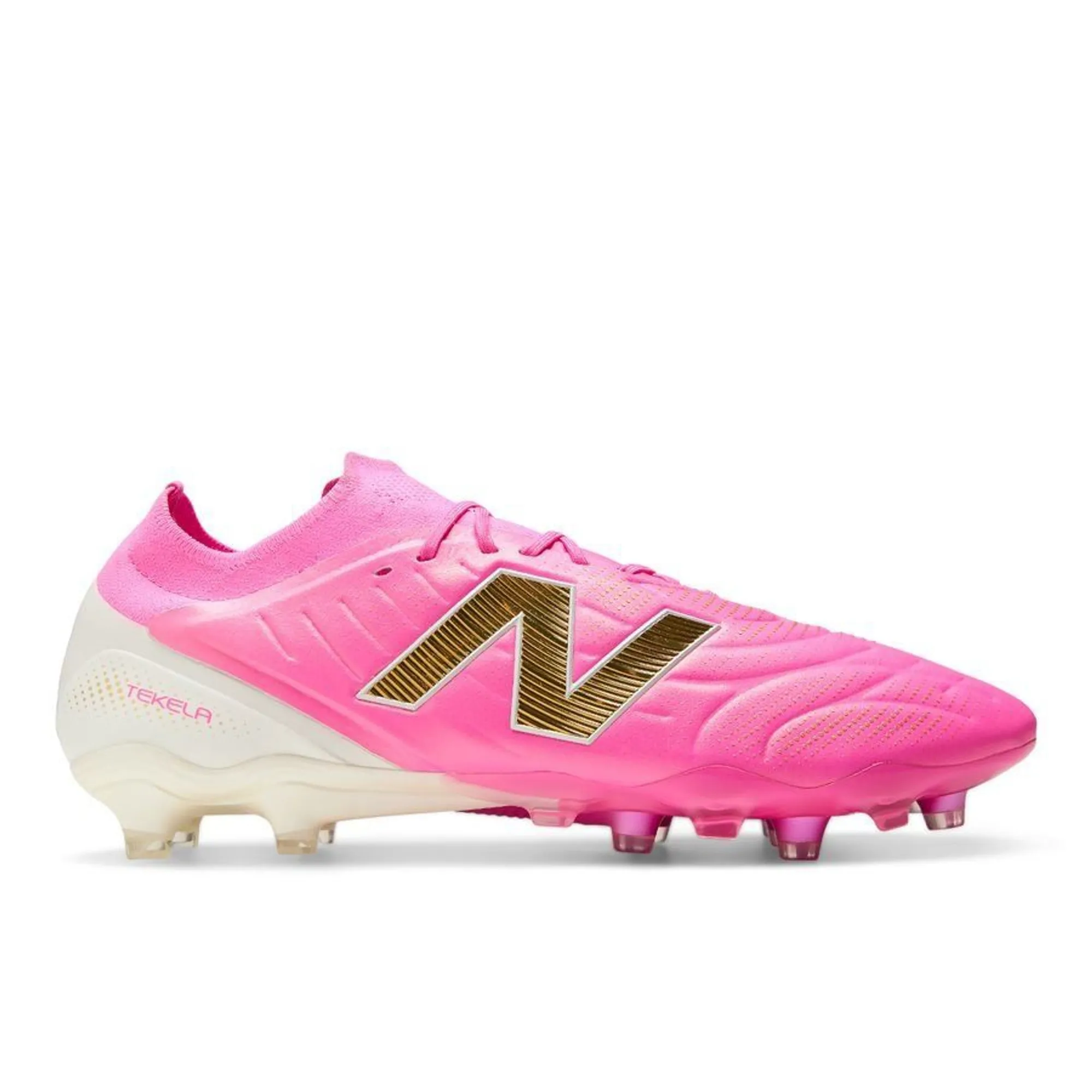 New Balance Unisex Tekela Elite Low FG V5 in Pink/Brown Synthetic