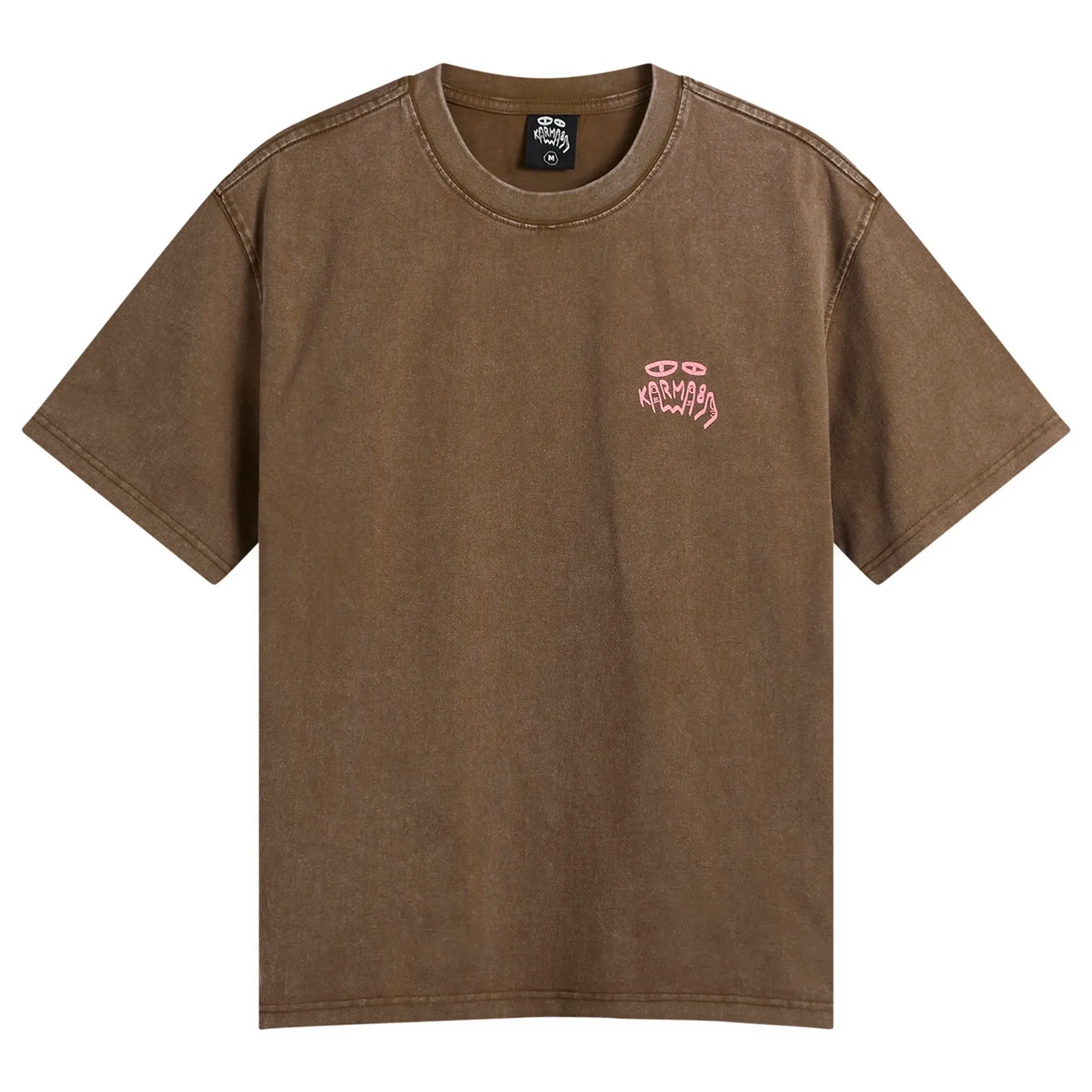 Karma8a Men's Washed T-Shirt Brown