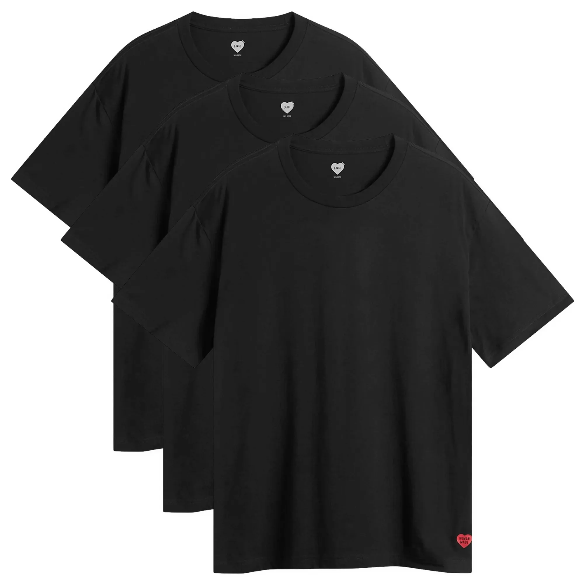 Human Made Men's 3-Pack T-Shirt Black