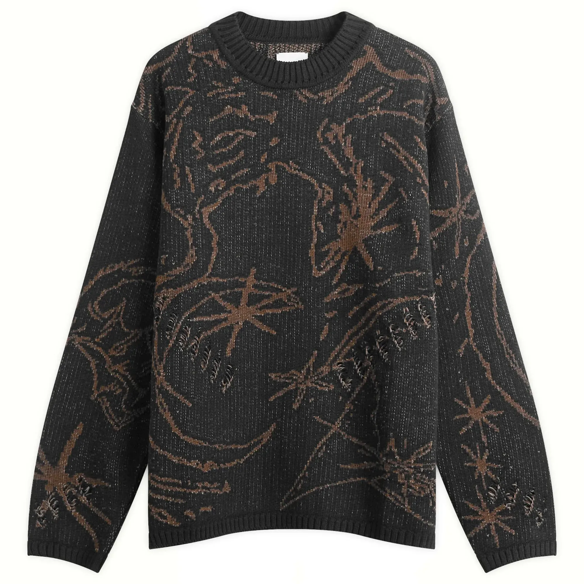 ROA Men's Ryli Cotton Knit Crewneck Black