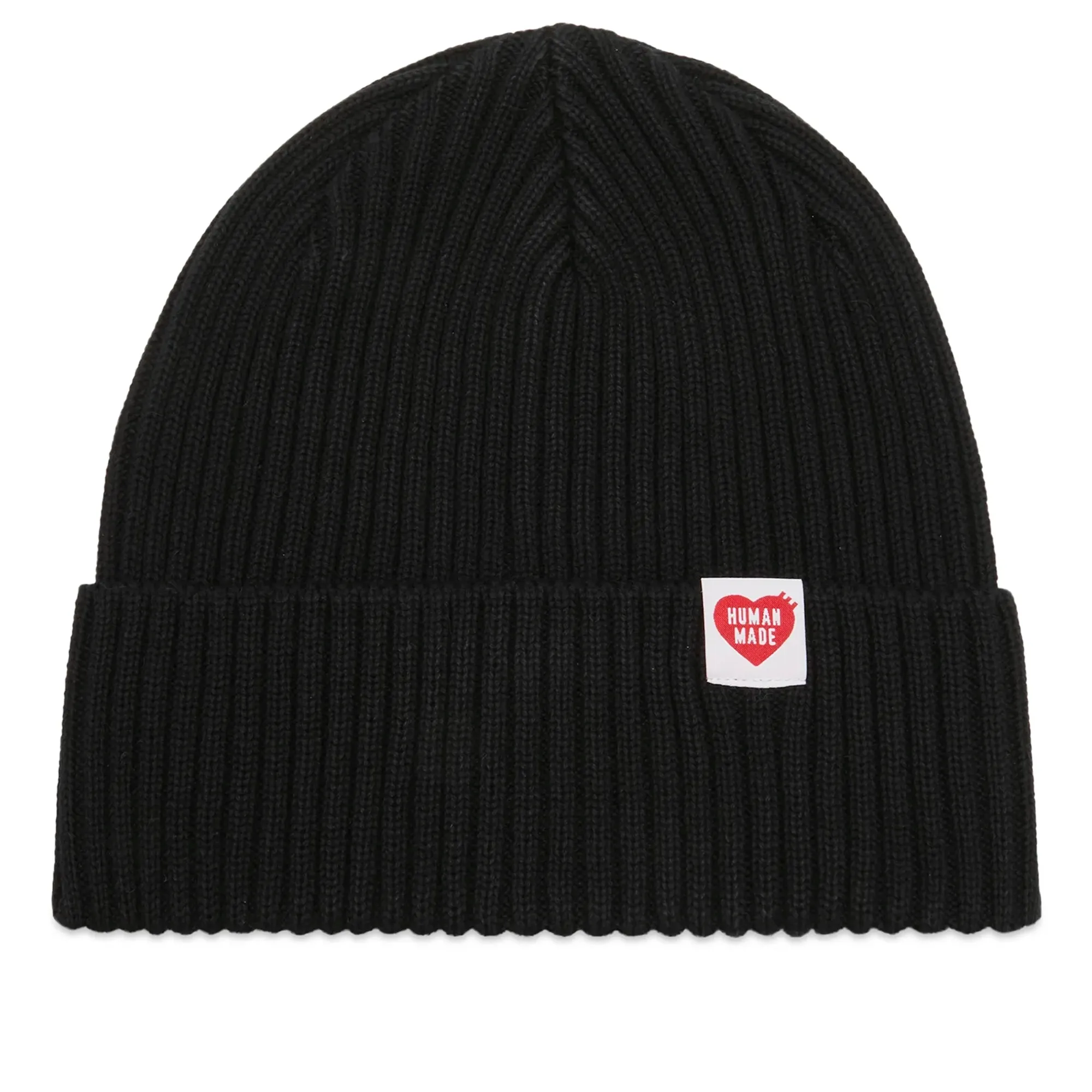 Human Made Men's Cotton Rib Beanie Black