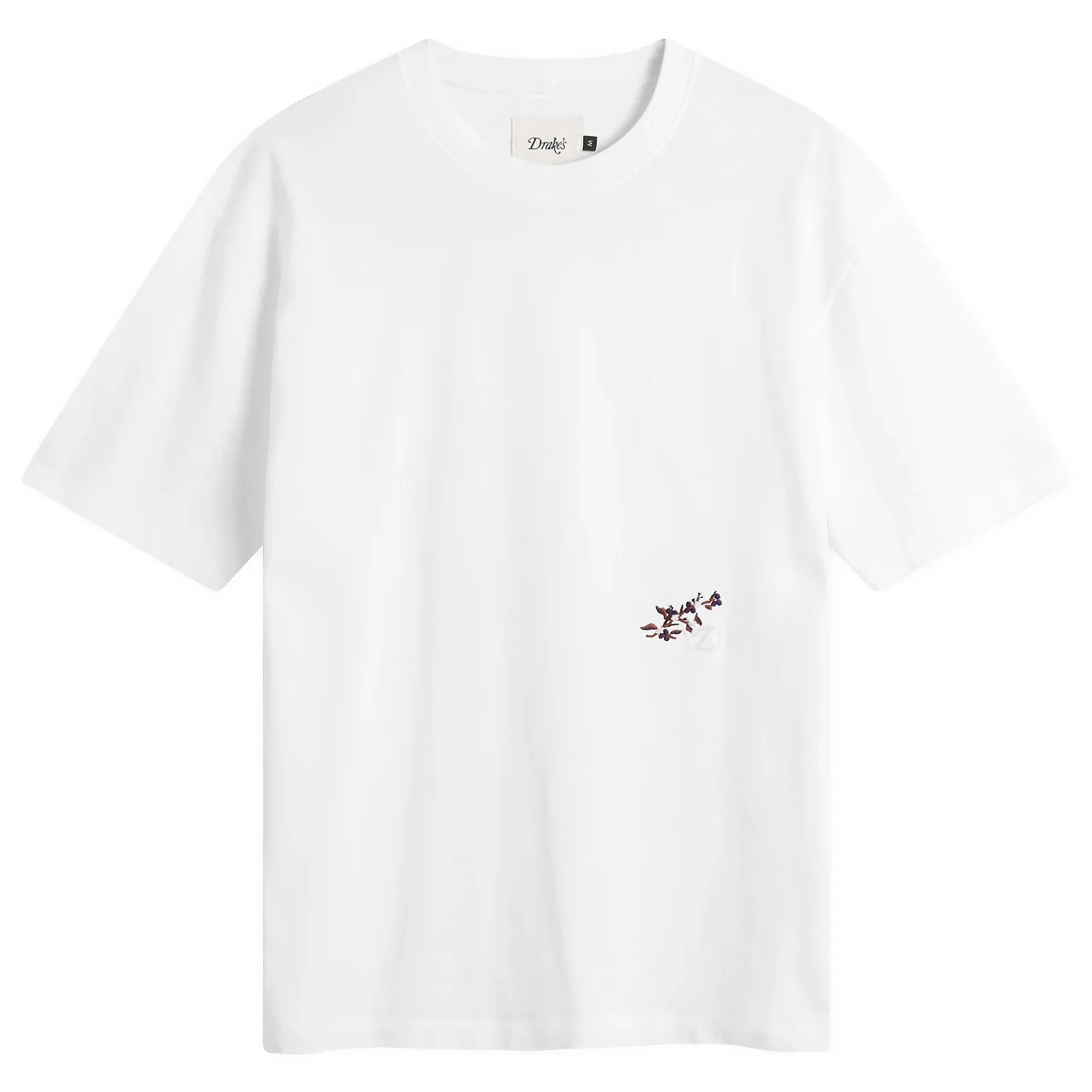 Drake's Men's Blackthorn Embroidered Hiking T-Shirt White