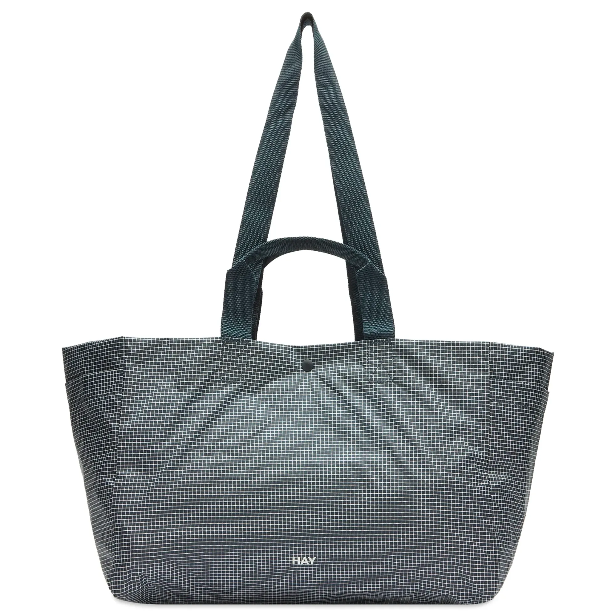 HAY Grid Weekend Bag - Small Dark Blue