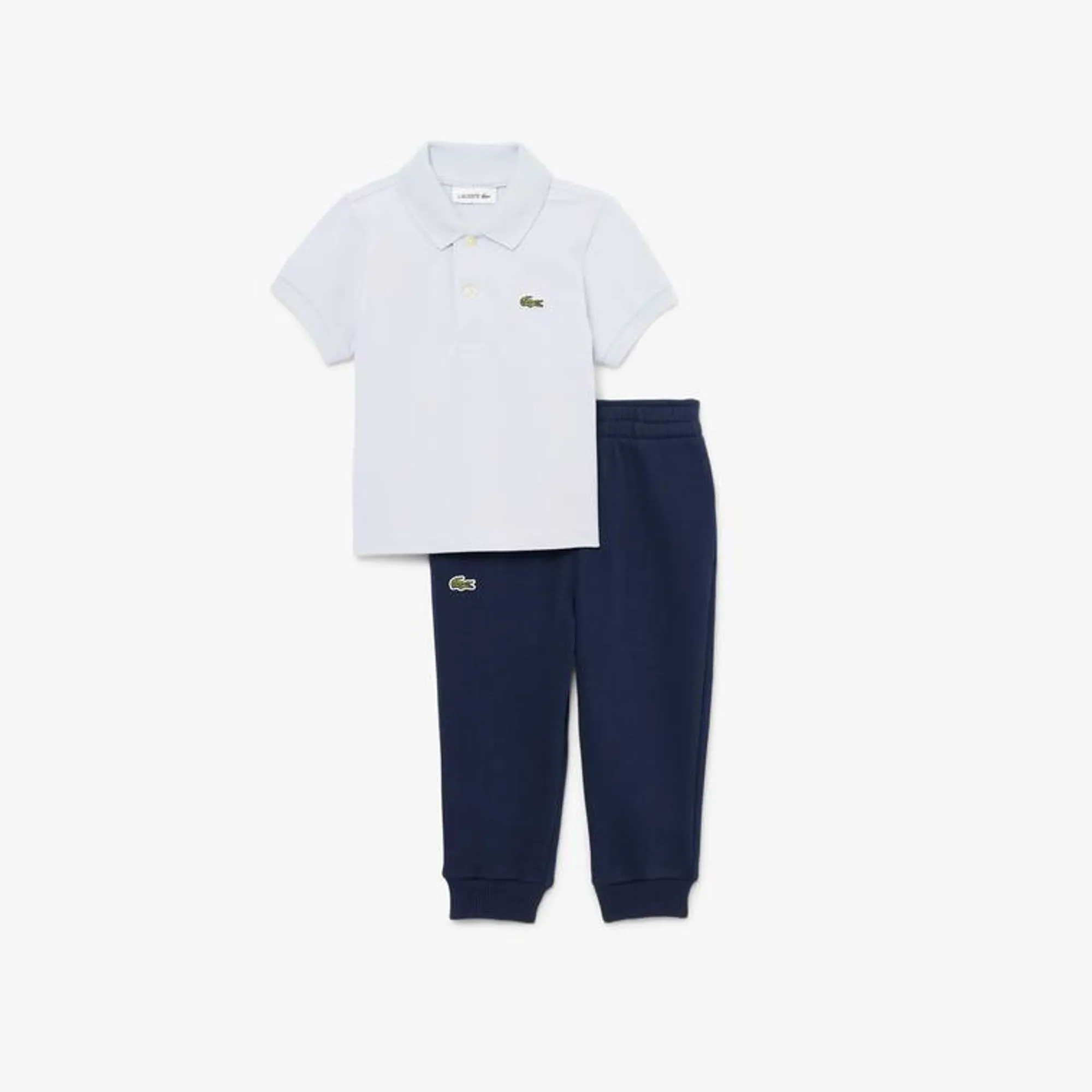 Lacoste Infants' Petit Piqué Polo Set - Light Blue