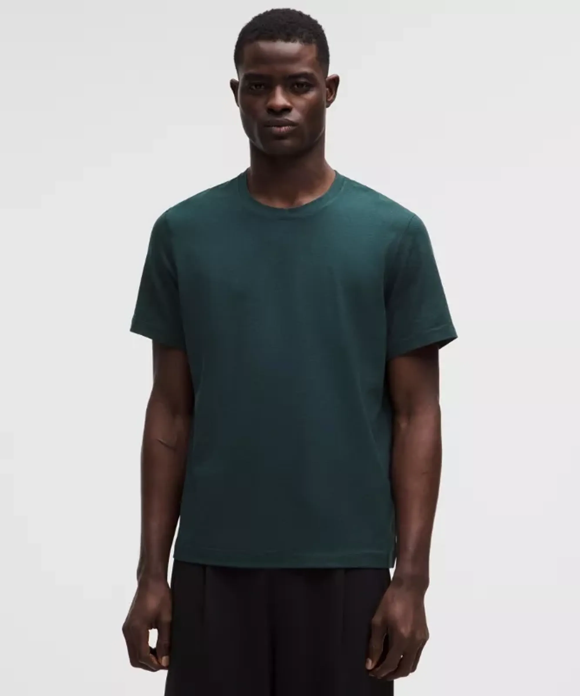 lululemon – Men's Soft Jersey Short-Sleeve Shirt – Color Green/Blue – Size Large