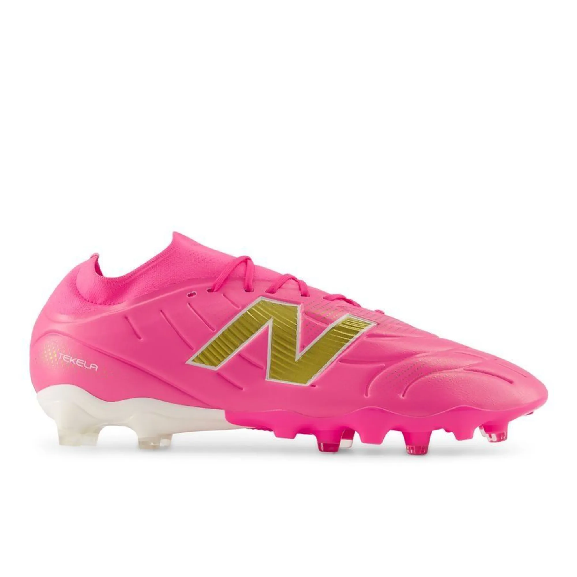 New Balance Unisex Tekela Team Low FG V5 in Pink/Brown Synthetic