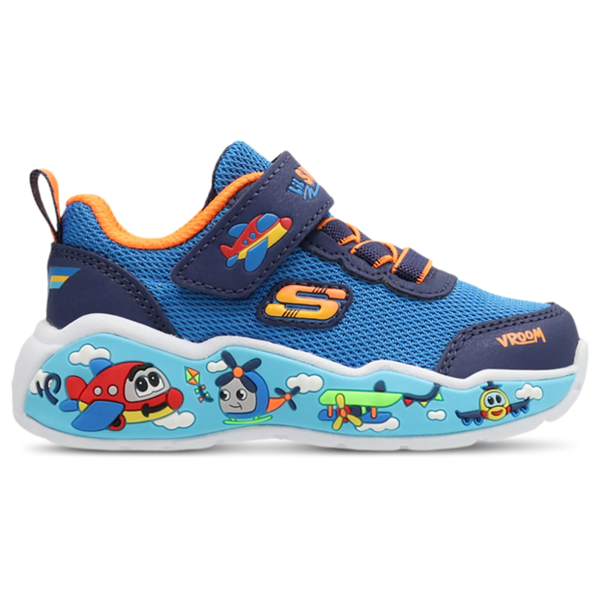 Skechers Play Scene Sneaker in Blue/Navy Blue