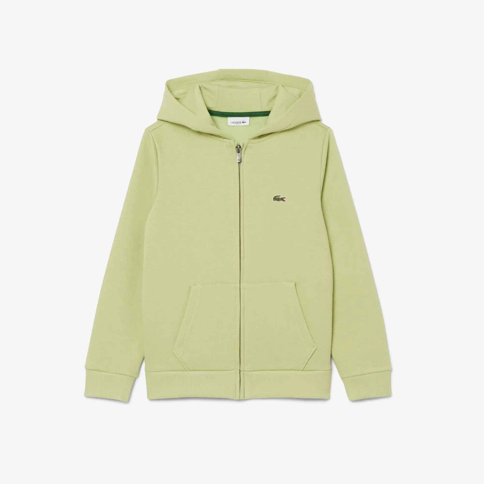 Lacoste Unisex Fleece Zip-Up Hoodie - Green