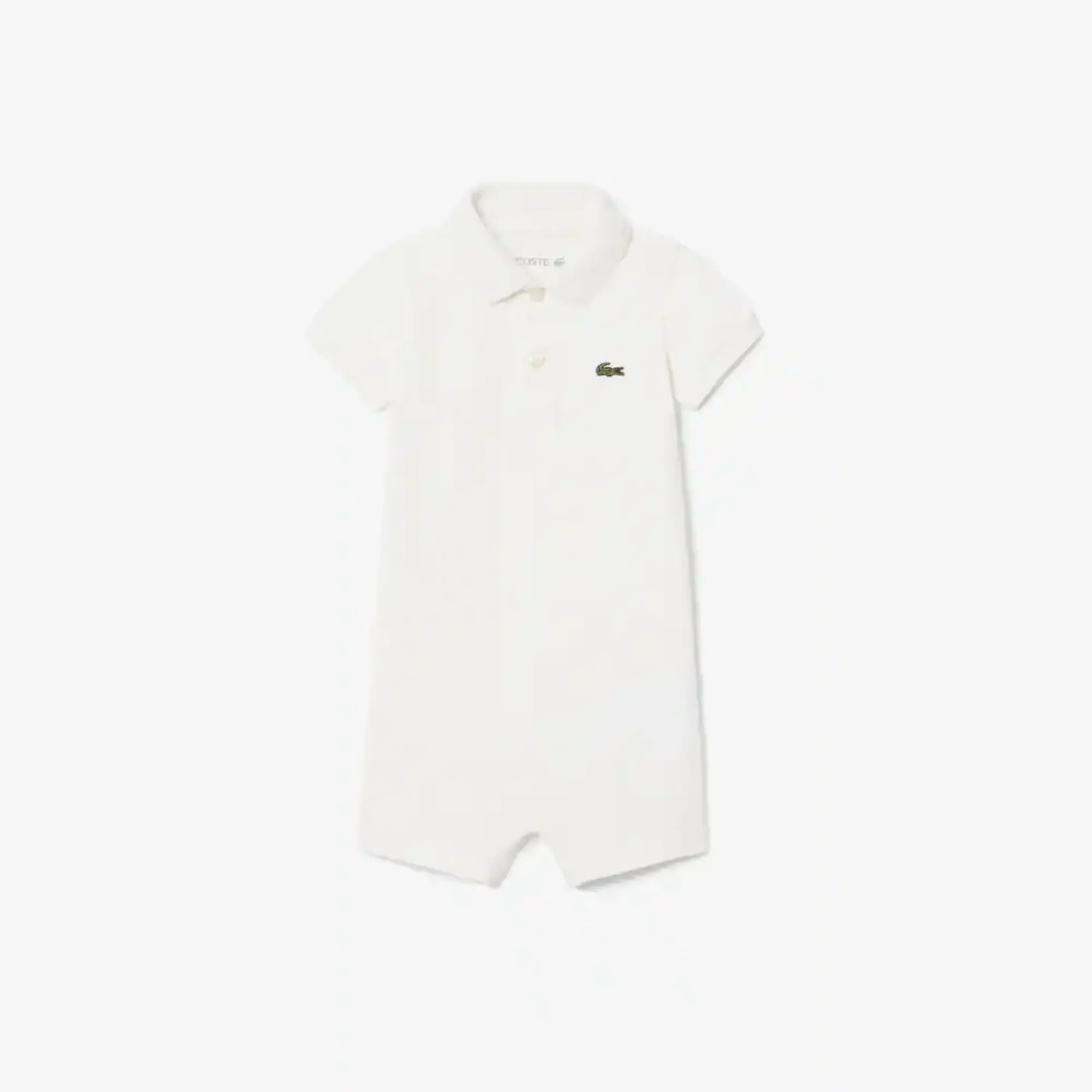 Lacoste Newborn Stretch Piqué Onesie - White