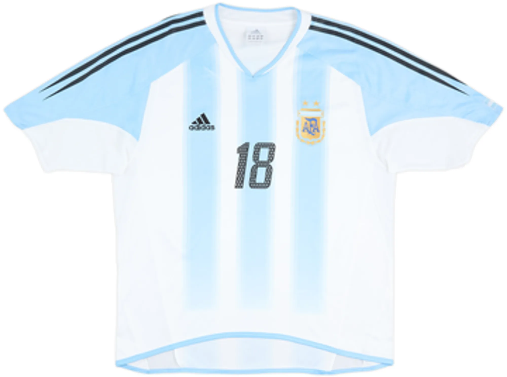 2004-05 Argentina Home Shirt Messi #18 - 5/10 - (L/XL)