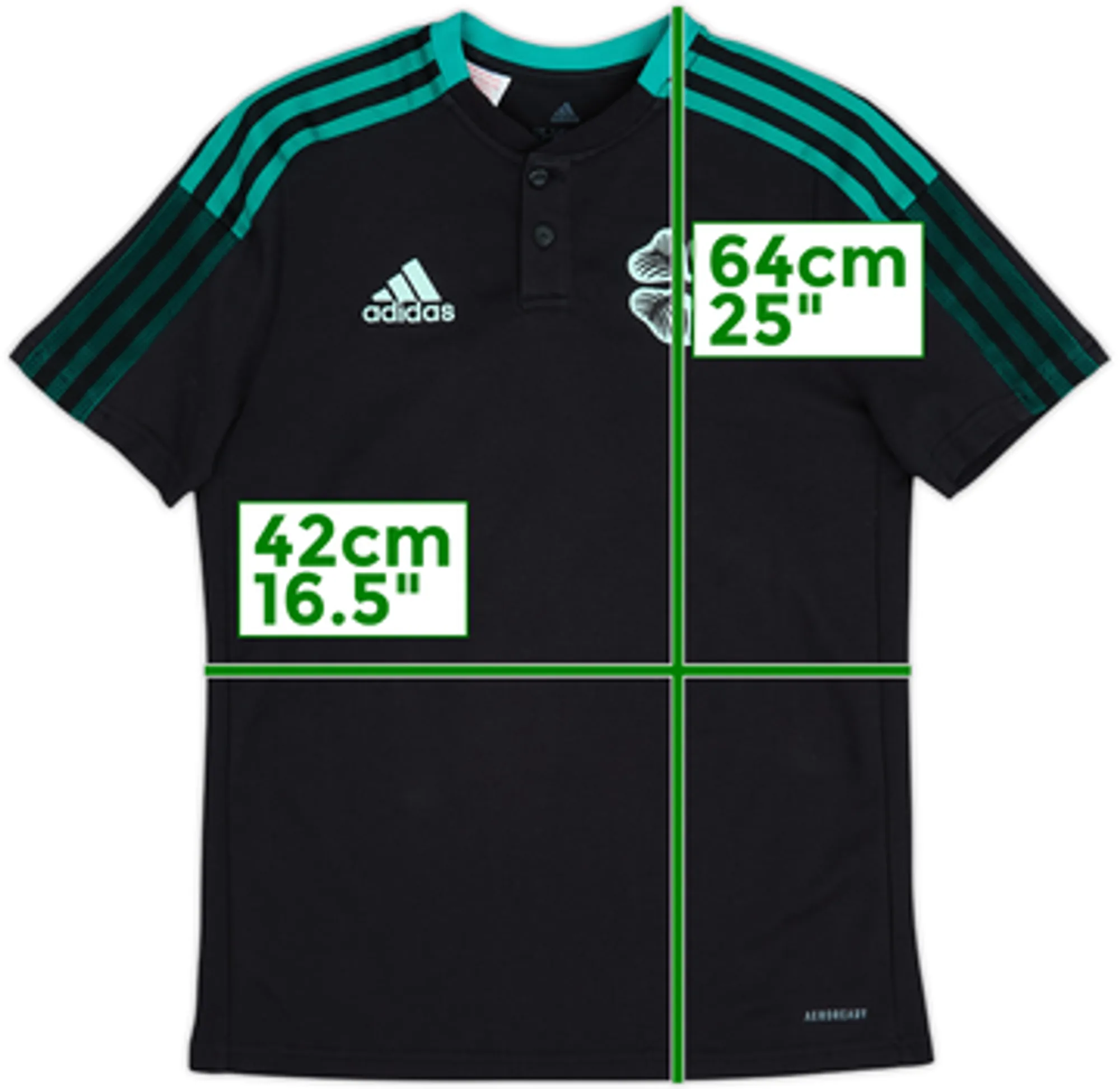2021-22 Celtic adidas Polo Shirt - 10/10 - (L.Boys)