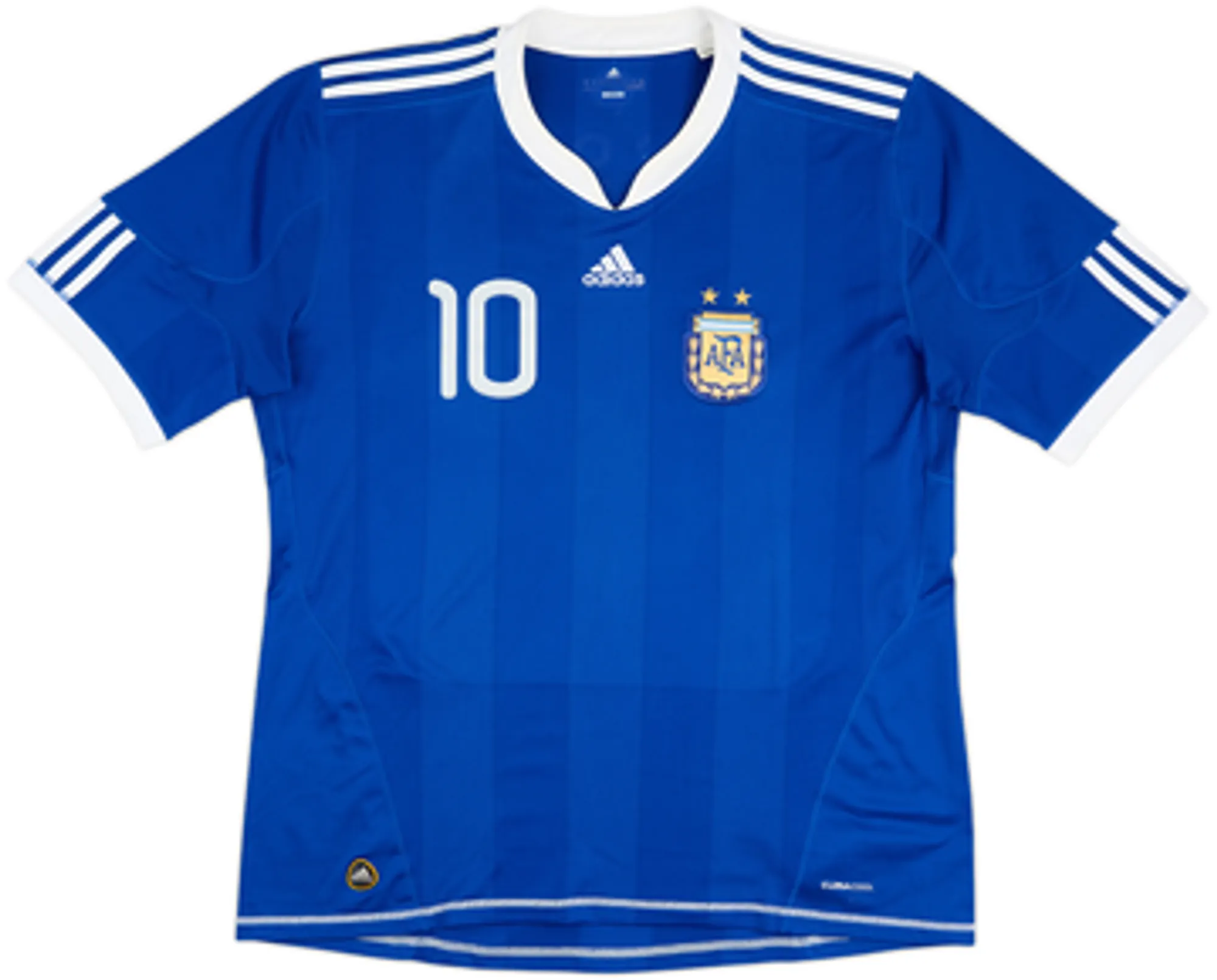 2010-11 Argentina Away Shirt Messi #10 - 5/10 - (M)