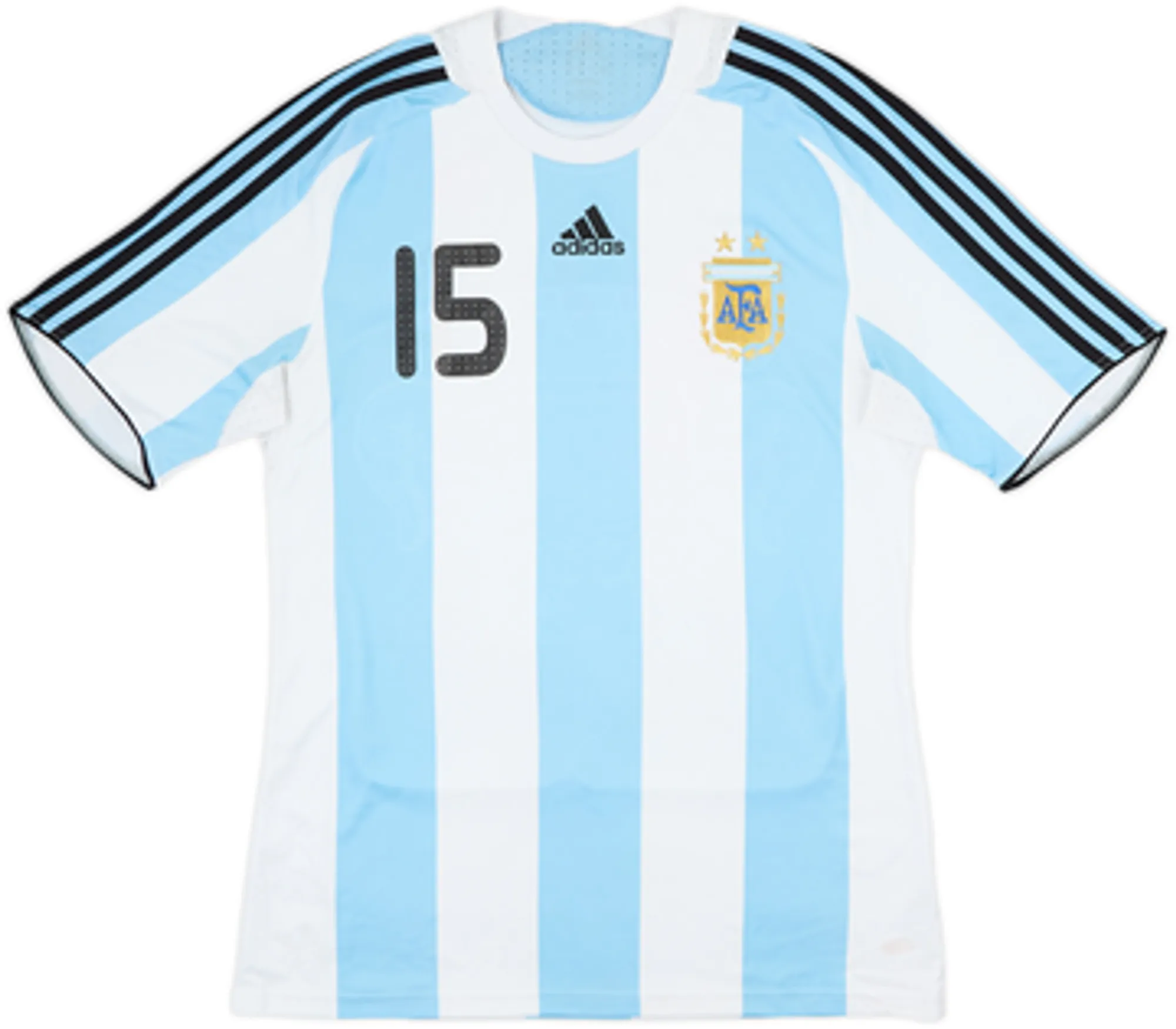 2007-09 Argentina Home Shirt Messi #15 - 5/10 - (XL)