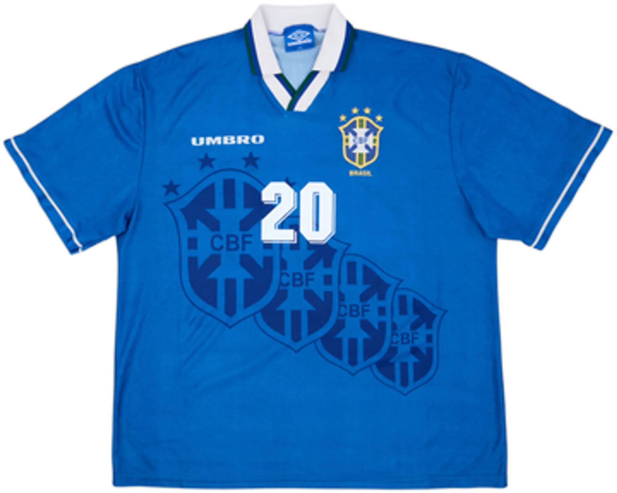 1994-97 Brazil Away Shirt Ronaldo #20 - 8/10 - (L)