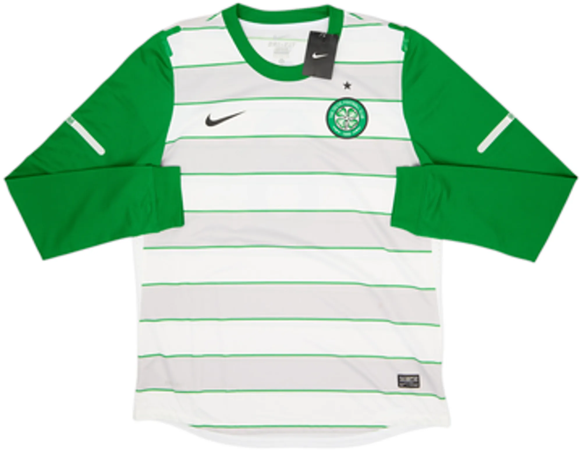 2011-12 Celtic Player Issue Away L/S Shirt Brown #8 (XL)