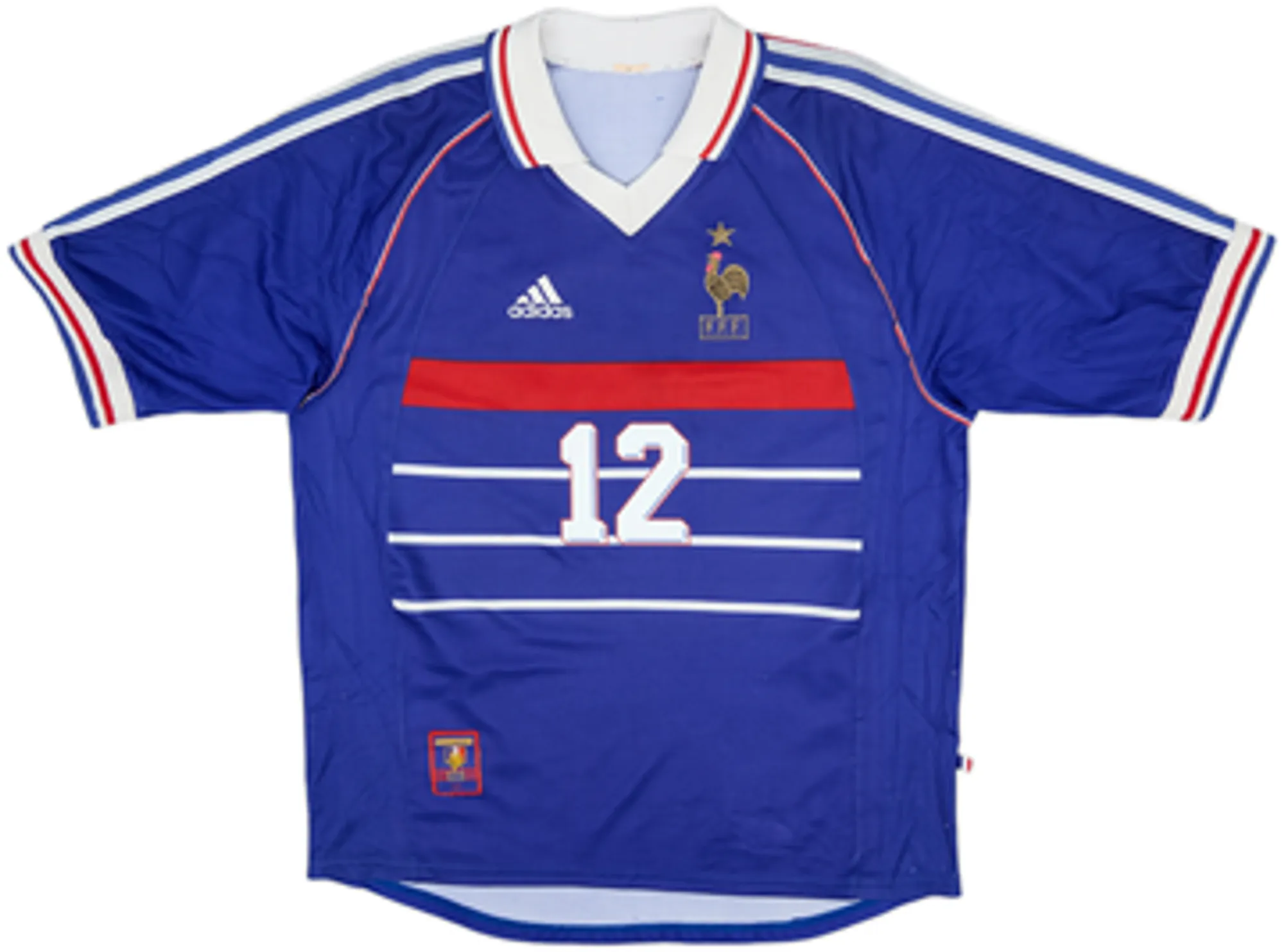 1998-00 France Home Shirt Henry #12 - 6/10 - (L)