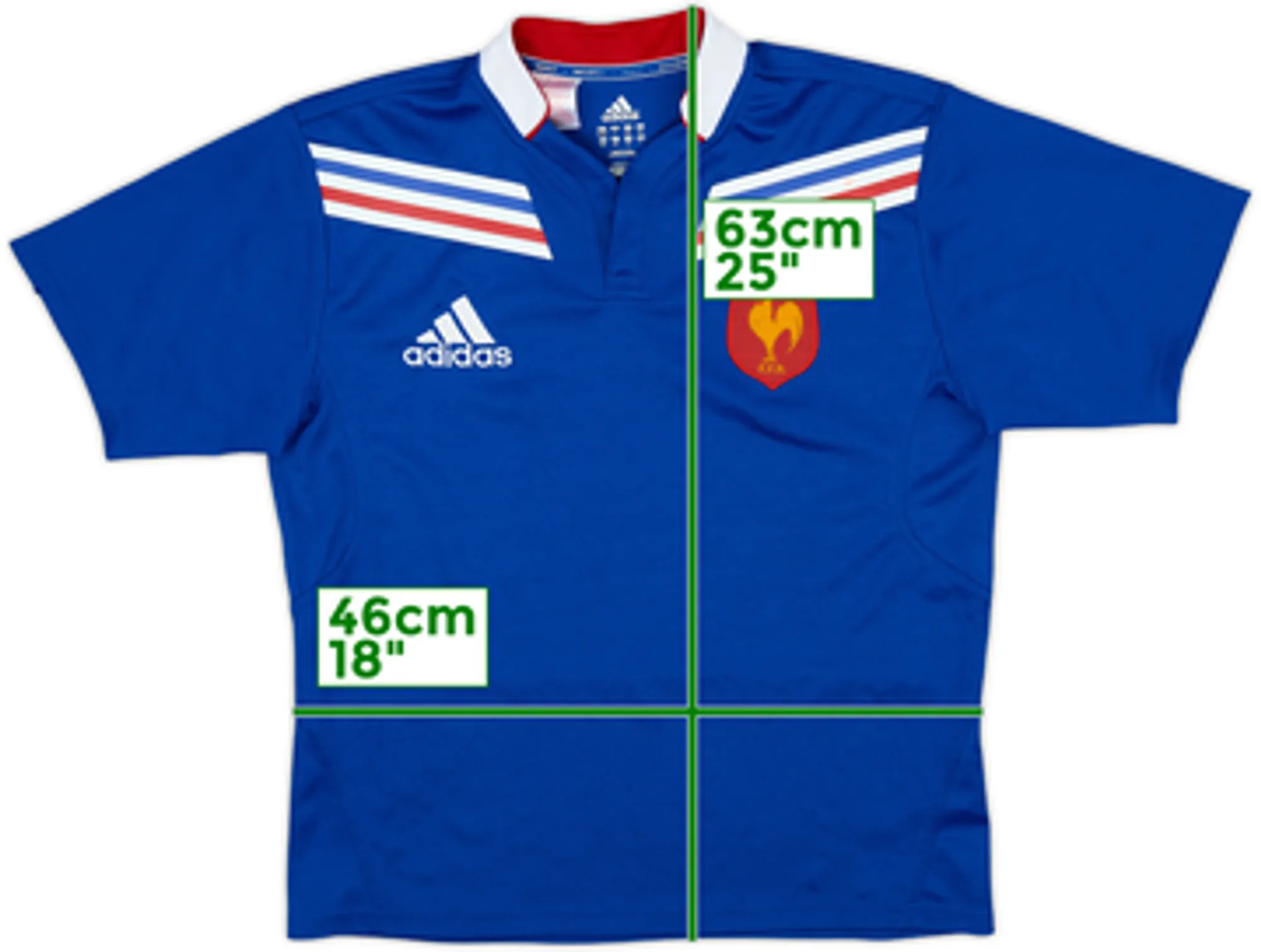 2012-13 France Rugby Home Shirt - 7/10 - (L.Boys)