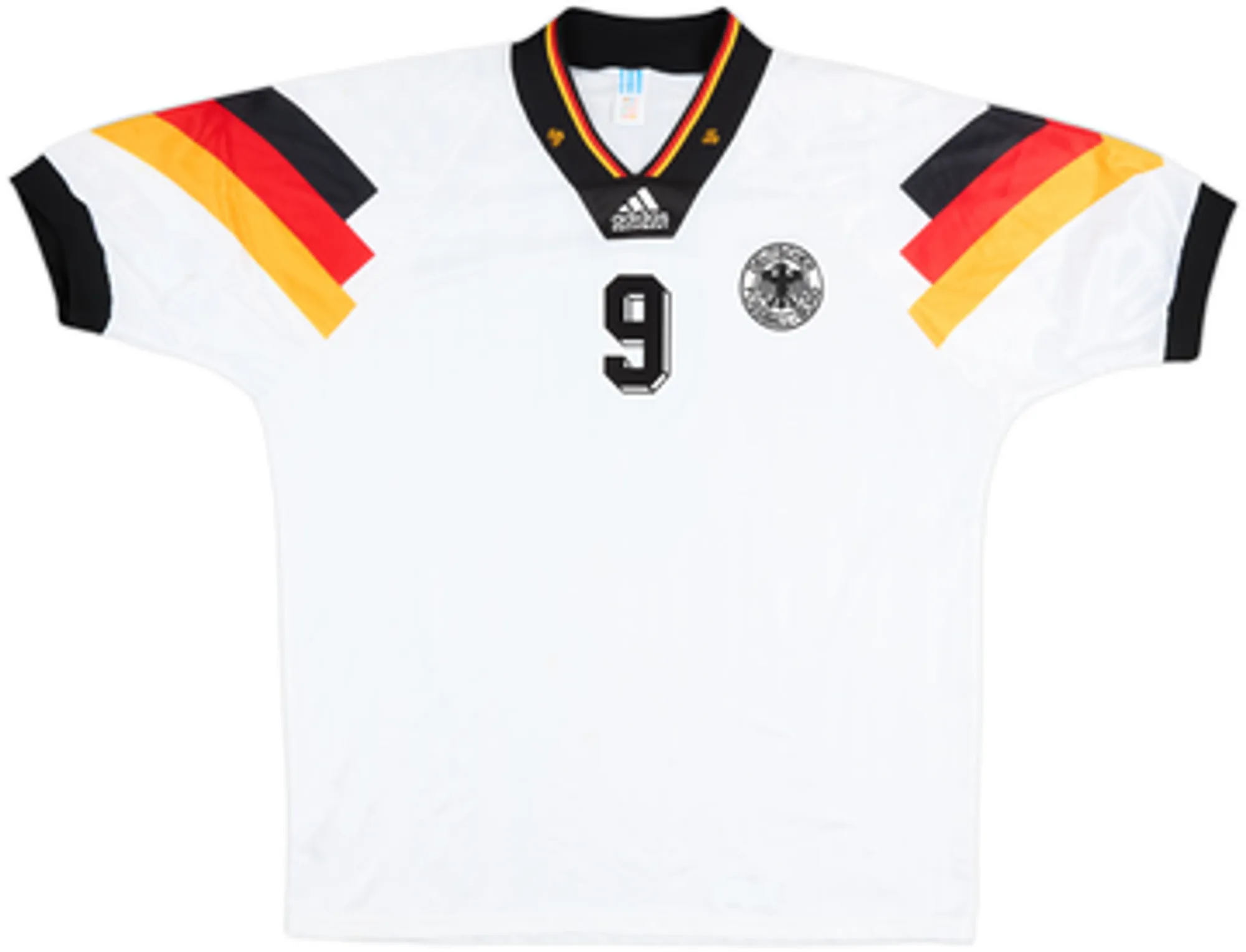 1992-94 Germany Home Shirt Voller #9 - 7/10 - (L)