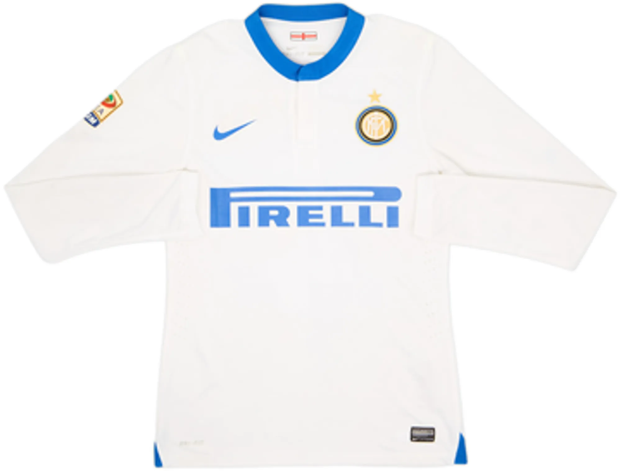 2013-14 Inter Milan Player Issue Away L/S Shirt J.Zanetti #4 - 7/10 - (M)